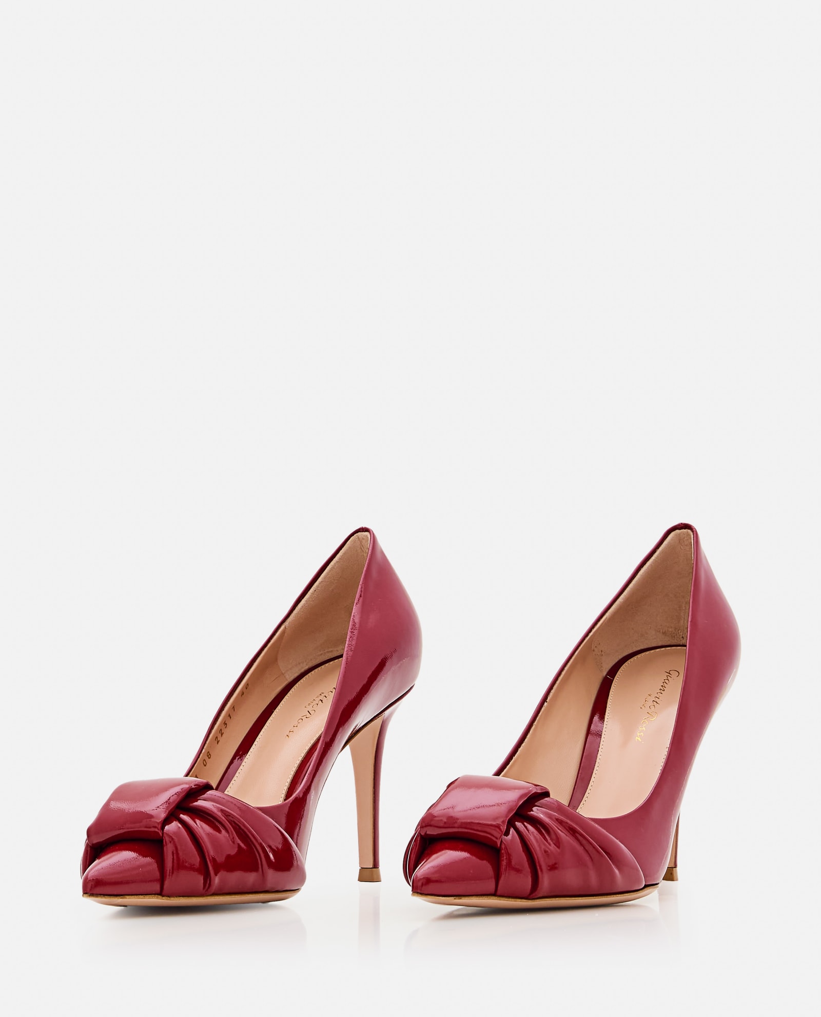 Shop Gianvito Rossi Pointed Toe Heels In Red