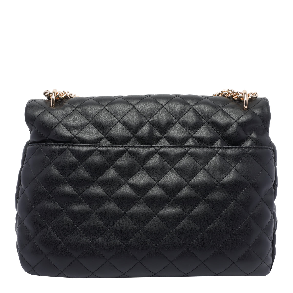 Liu •jo Quilted Rectangular Chain Strap Shoulder Bag In Black