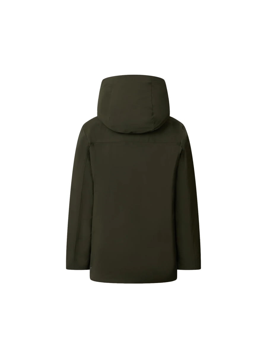 Save The Duck Hooded Padded Jacket In Green