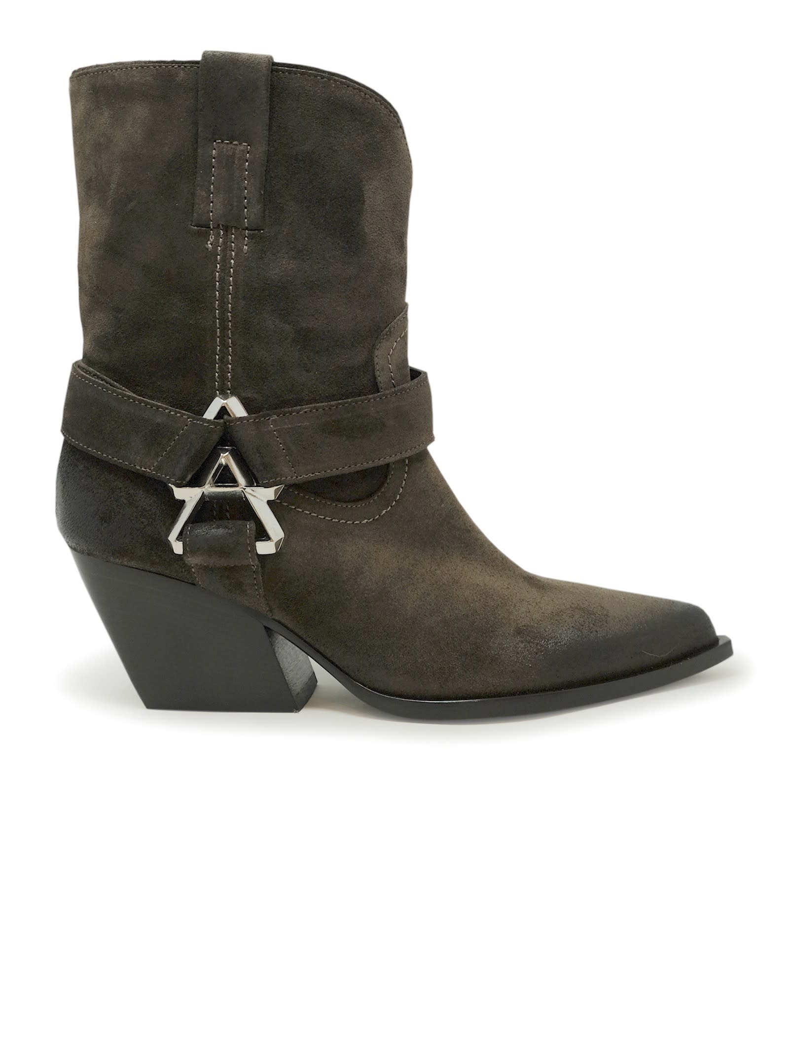 Brown Suede Ankle Boots