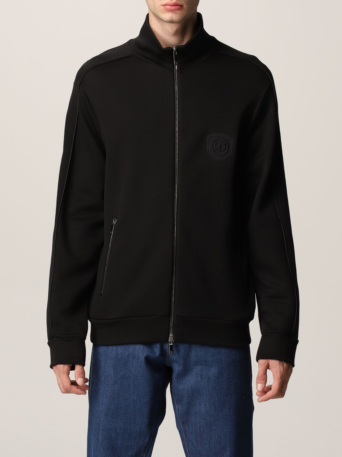 Giorgio Armani Sweatshirt Giorgio Armani Sweatshirt With Zip In Modal Blend