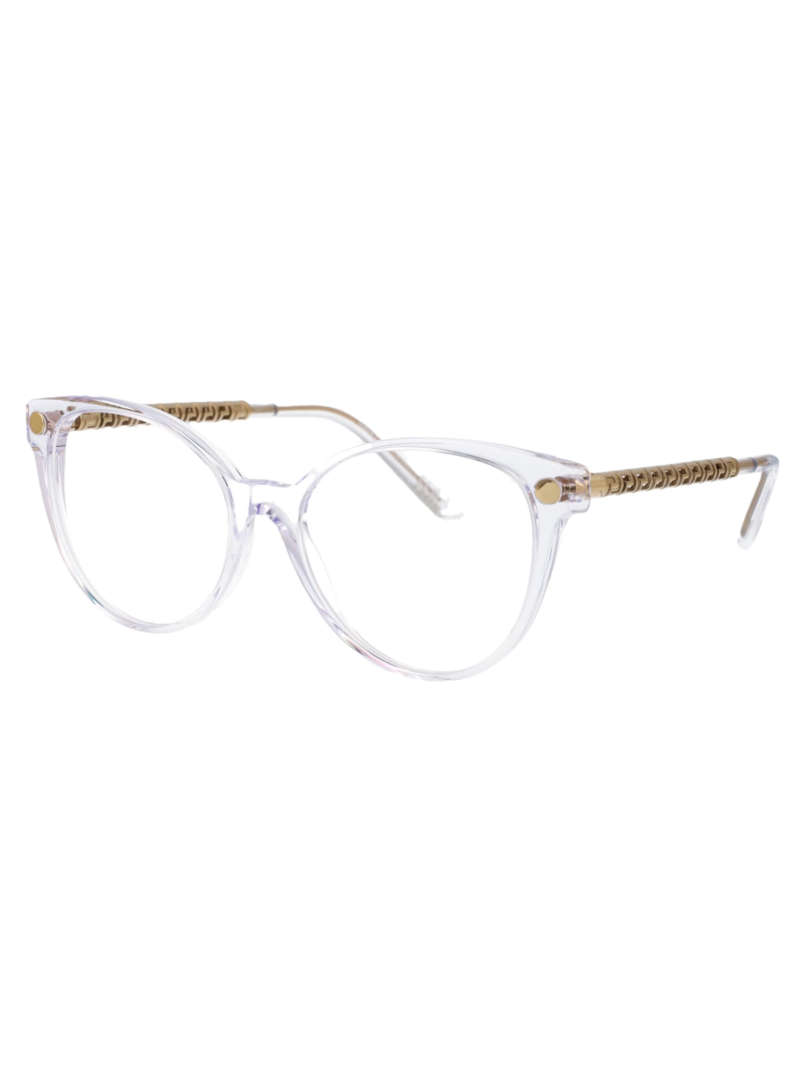 Shop Versace 0ve3353 Glasses In 148 Crystal