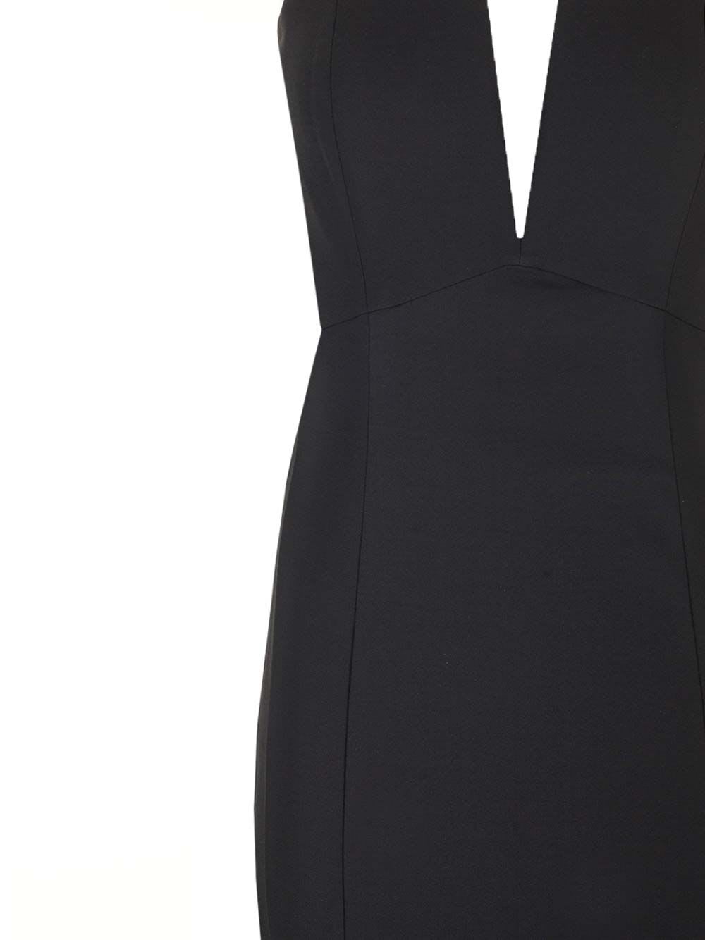 Shop Roland Mouret Stretch Midi Dress In Black