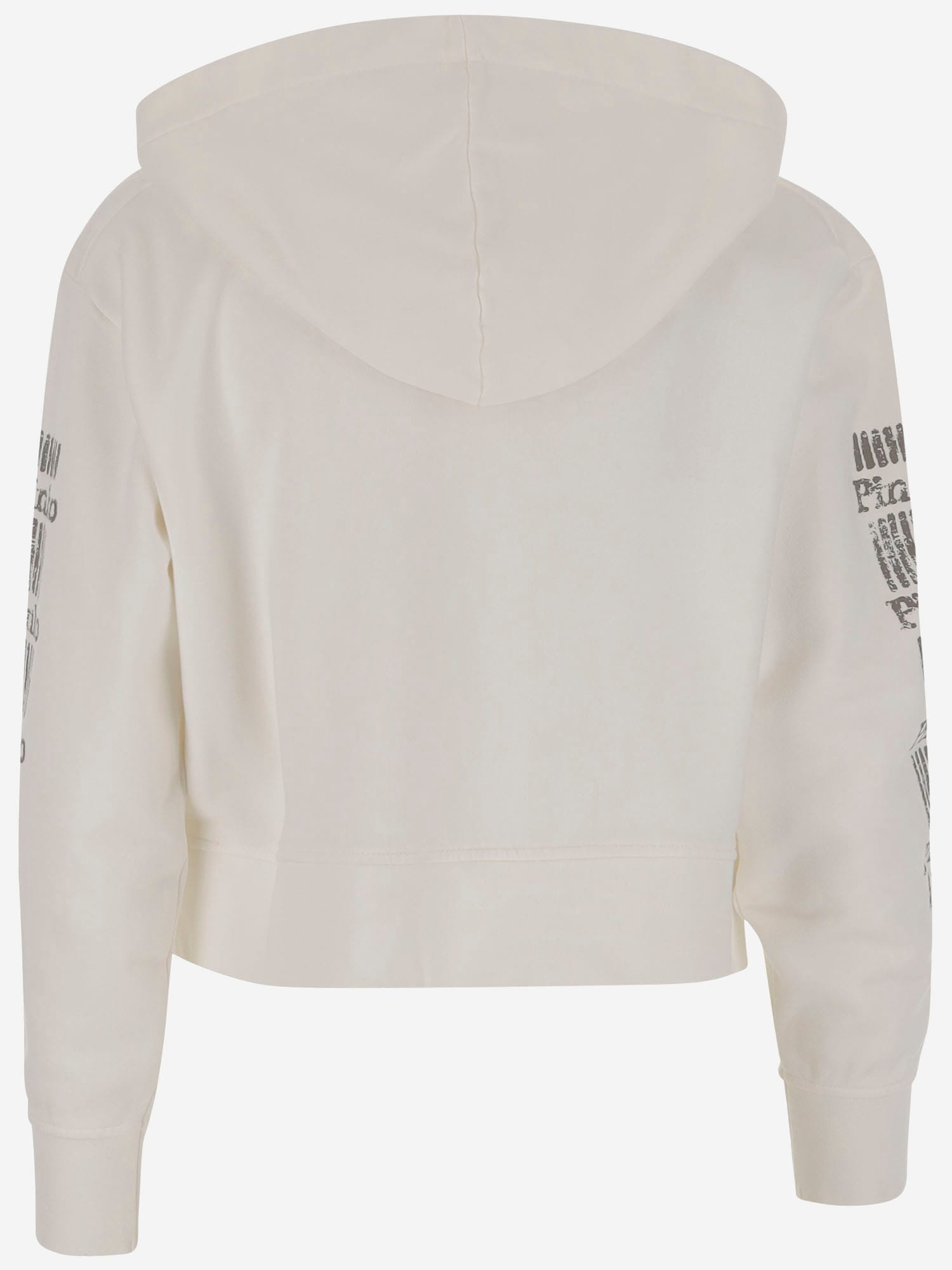Pinko Cotton Sweatshirt With Logo In White