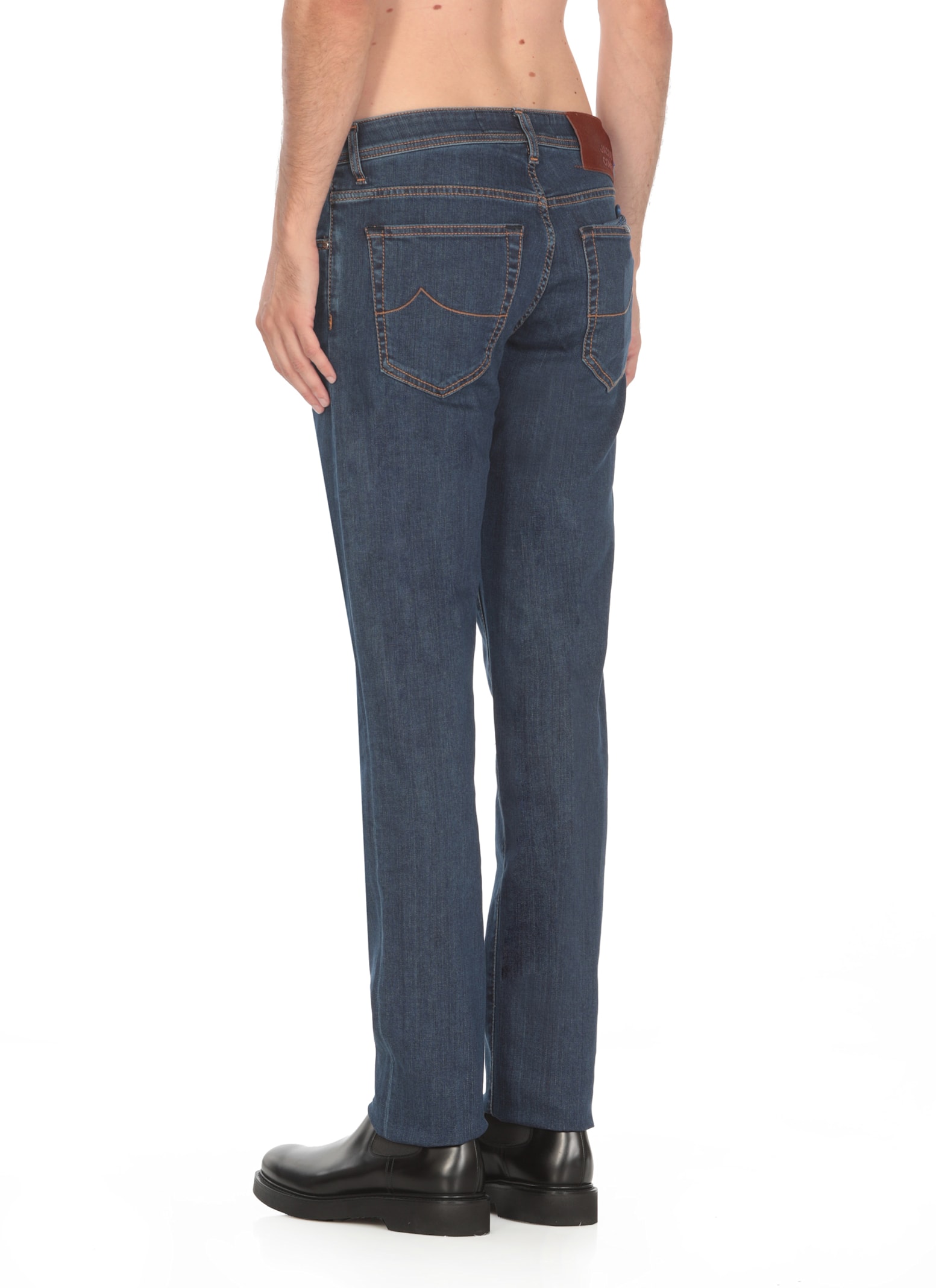 Shop Jacob Cohen Nick Slim Jeans In Blue