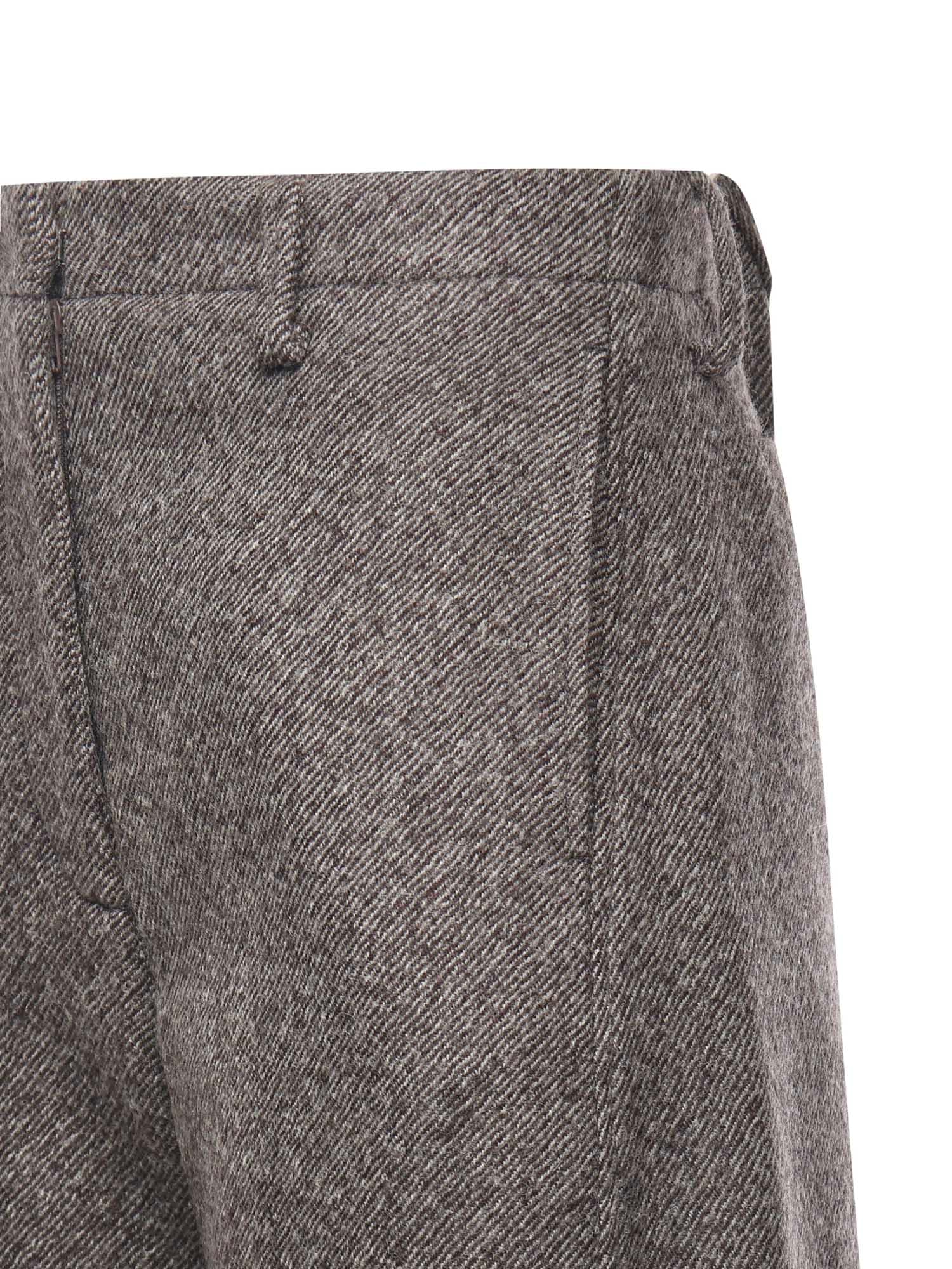 Magda Butrym Tailored Wool Trousers In Gray