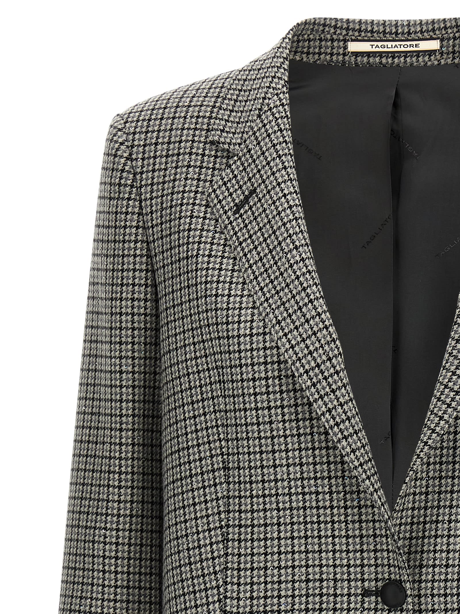 Tagliatore Oversize Blazer Jacket Blazers Gray In Gray