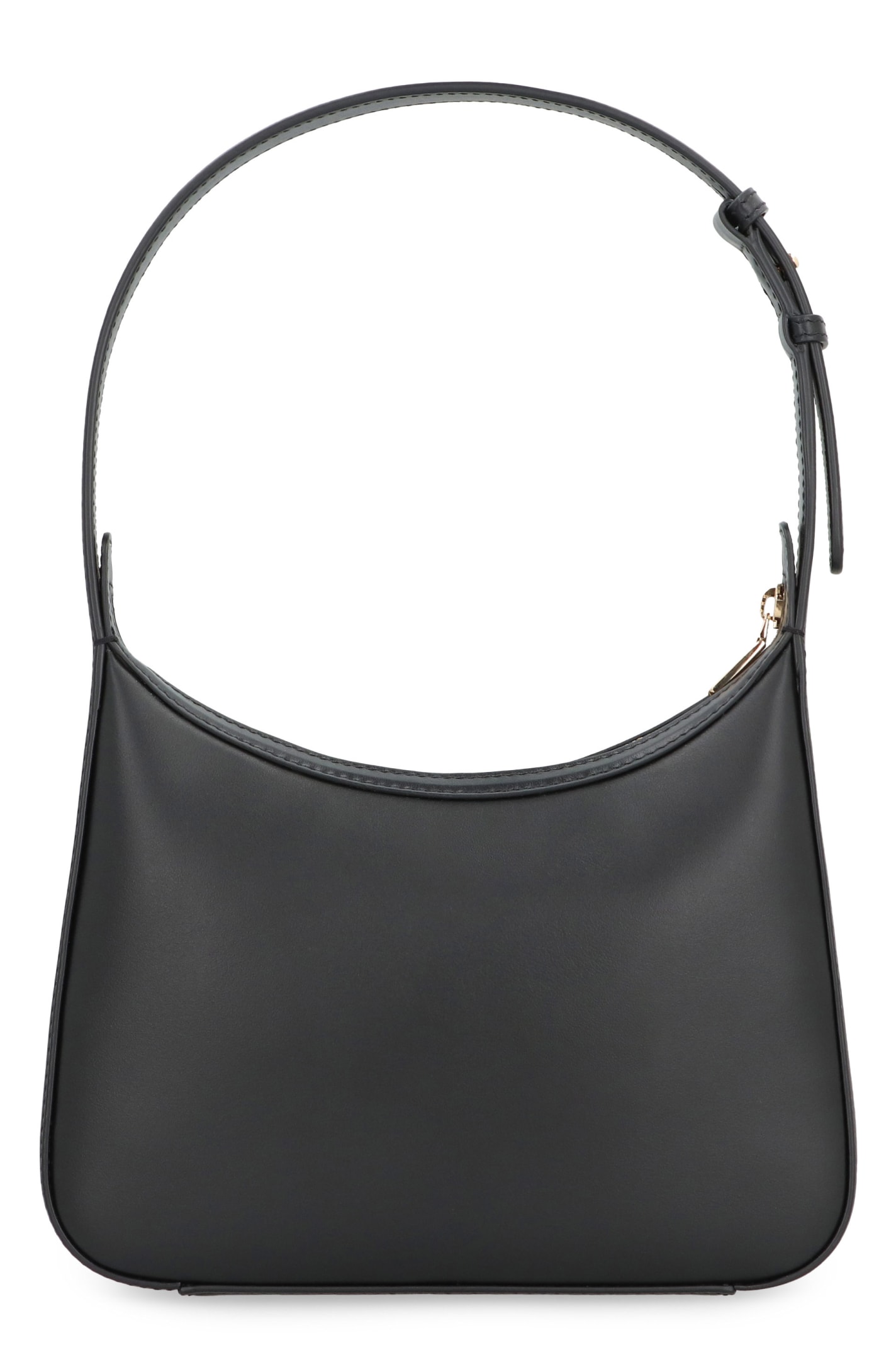 Shop Dolce & Gabbana 3.5 Leather Shoulder Bag In Black