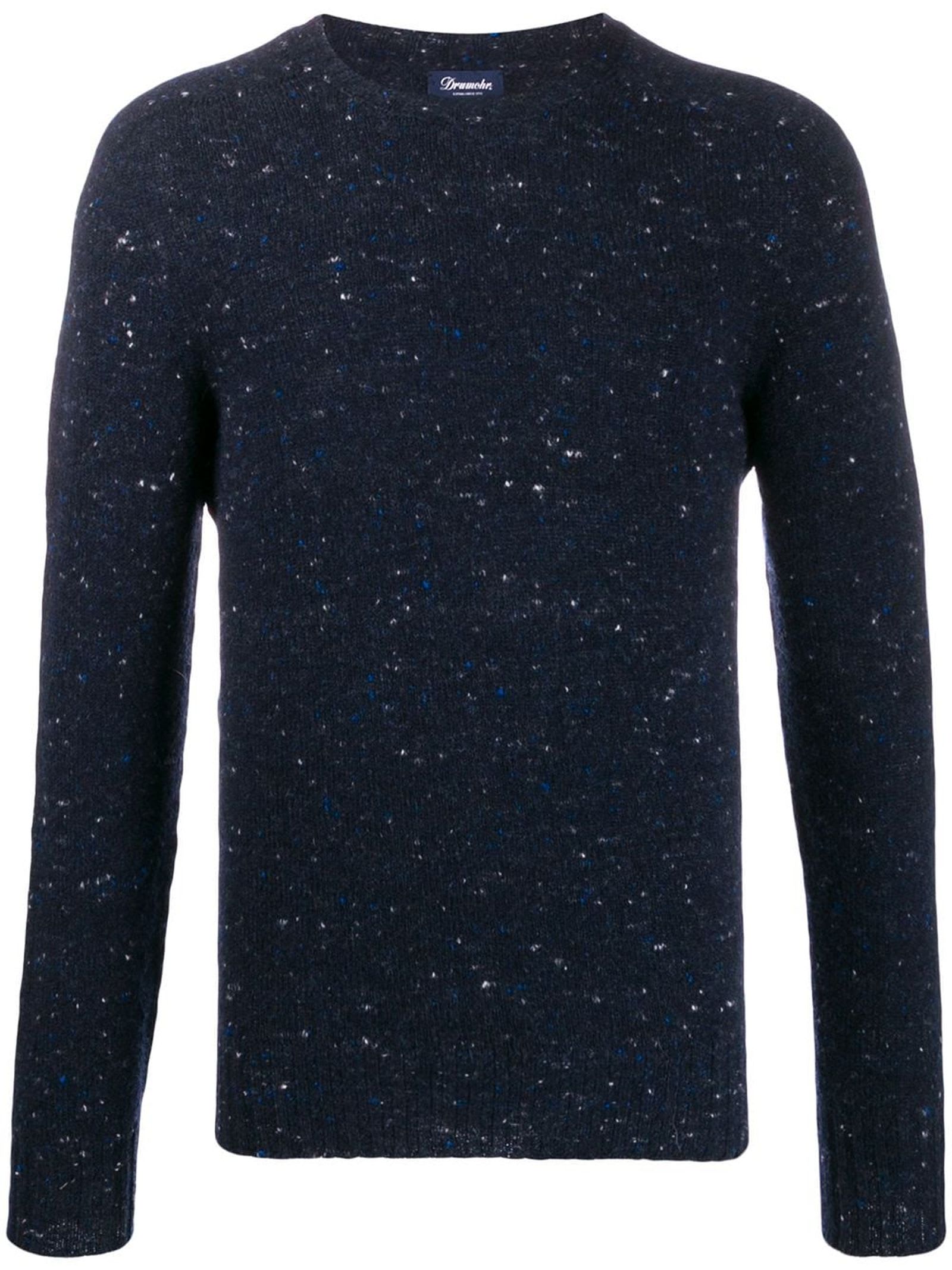 Blue Lambs Wool Blend Jumper Sweater