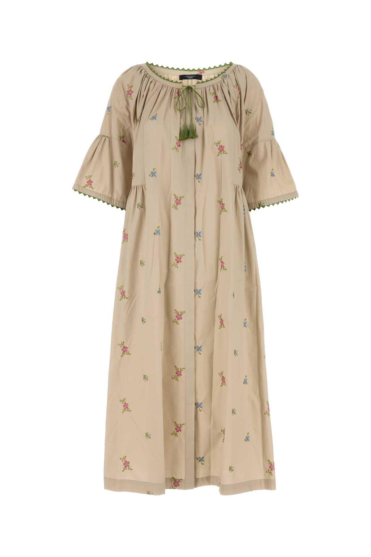 Beige Poplin Taso Dress