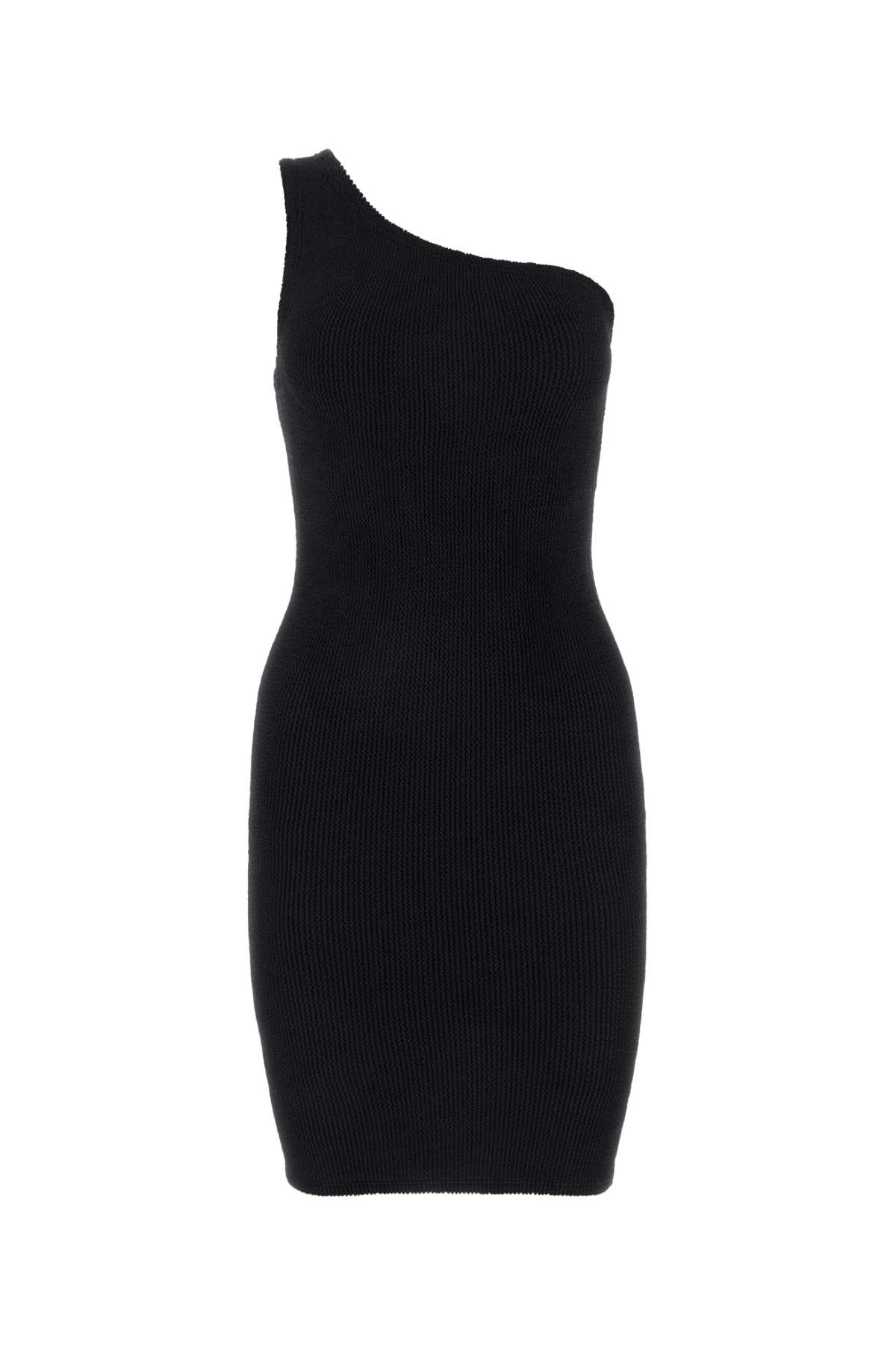 Black Stretch Nylon Nancy Mini Dress