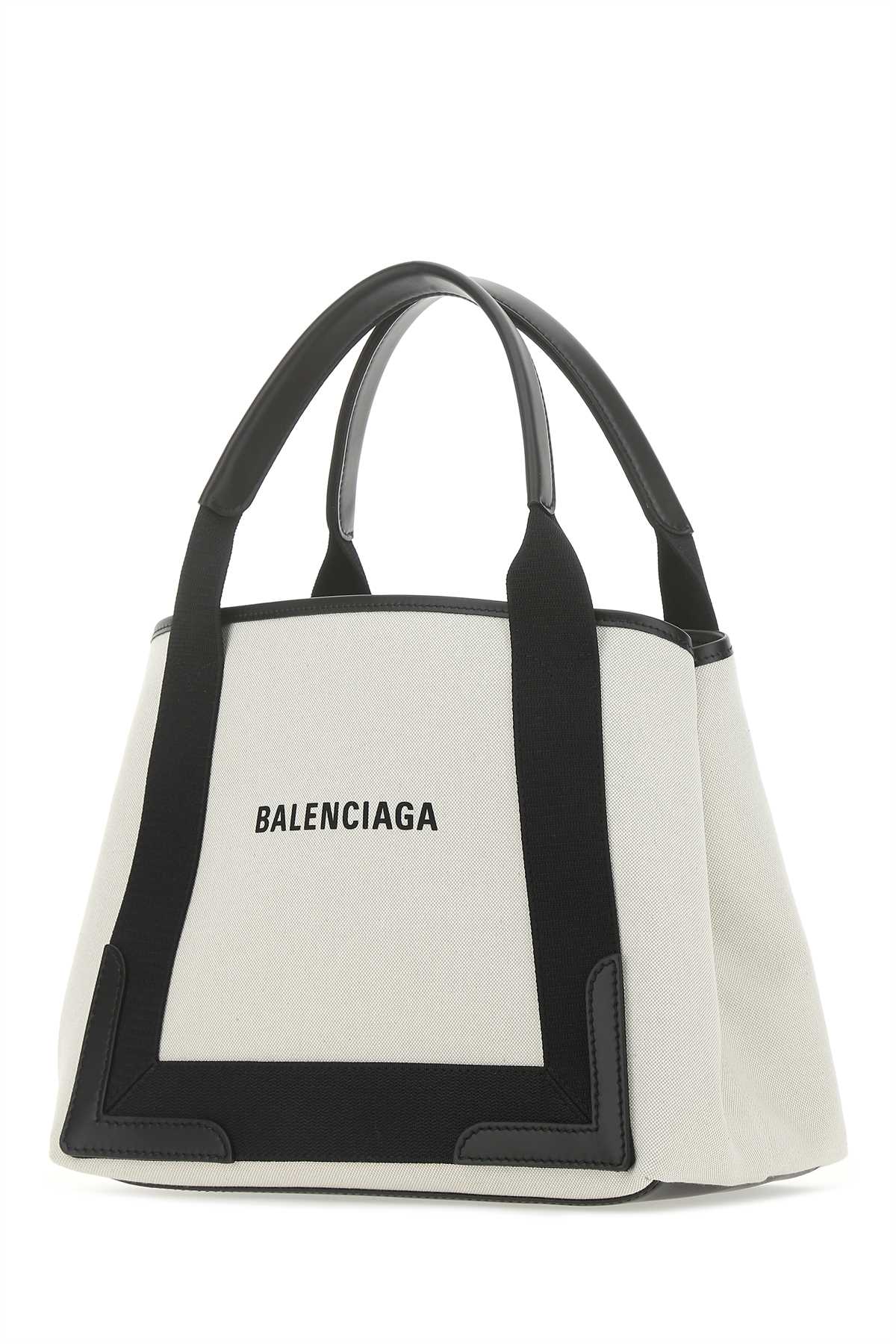 Shop Balenciaga Two-tone Canvas Handbag In 9260