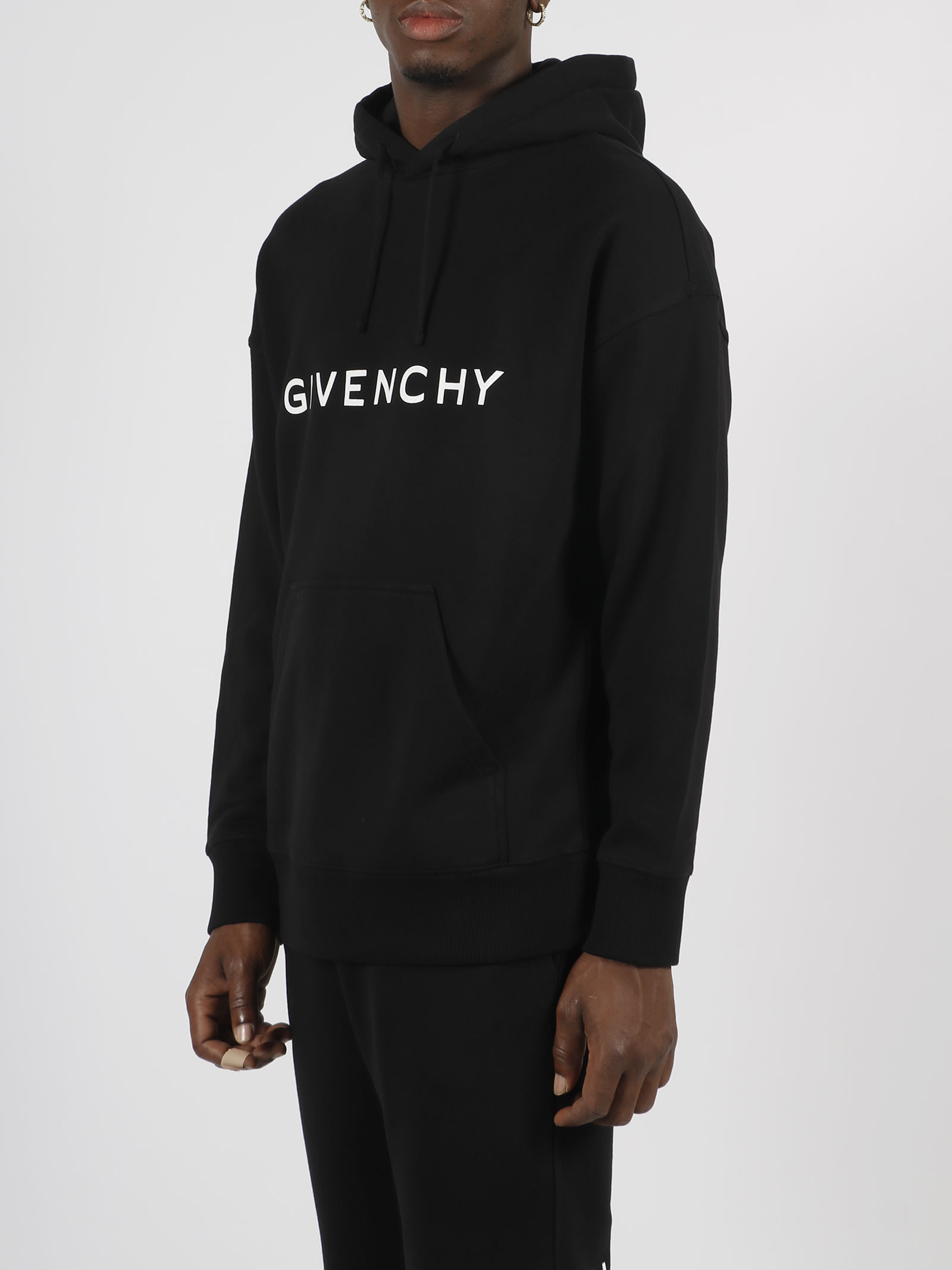 Shop Givenchy Archetype Hoodie In Black