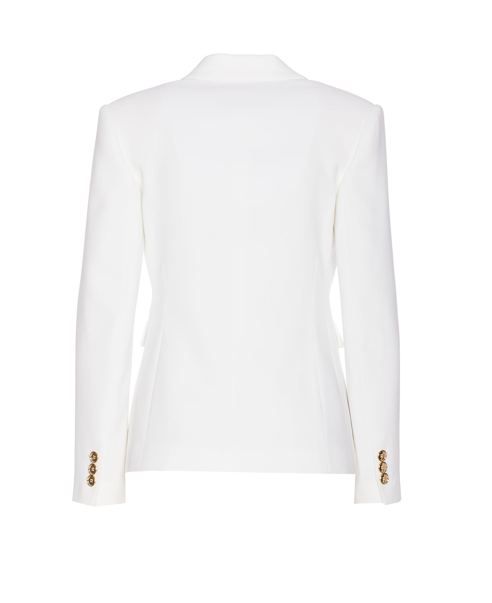 Shop Pinko Double-breasted Blazer In White