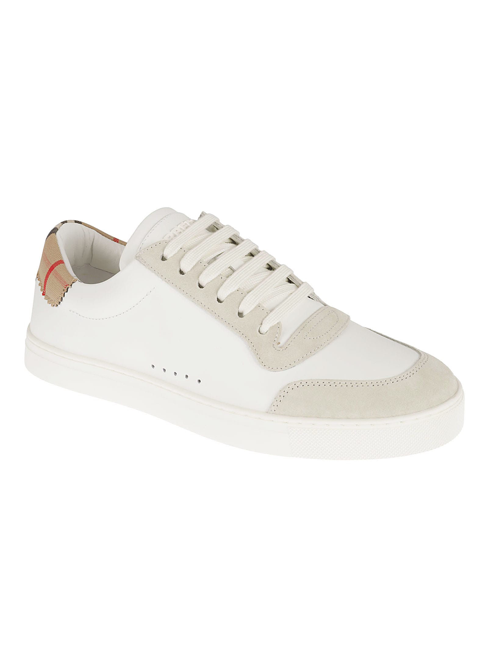 Shop Burberry Robin Sneakers In White