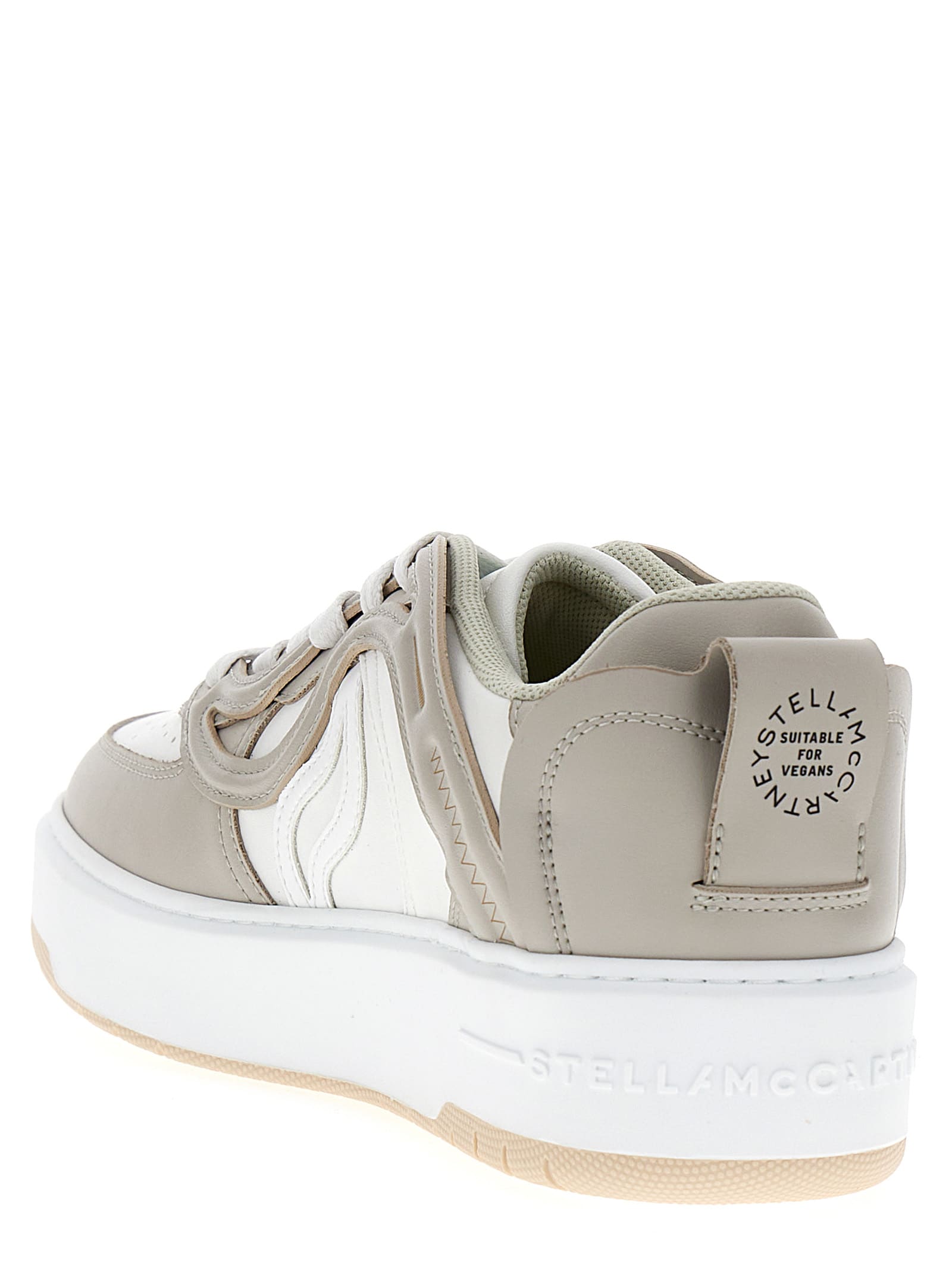 Stella Mccartney S-wave 1 Panelled Sneakers In Gray
