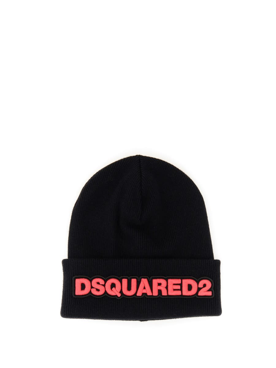 Shop Dsquared2 Knit Hat In Black