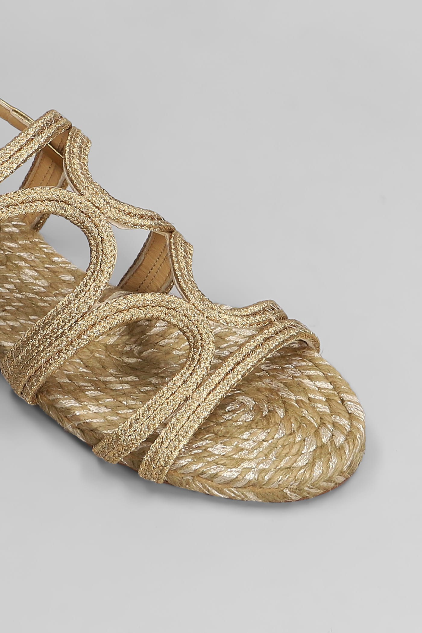 CASTAñER PITRA-266 FLATS IN GOLD FABRIC