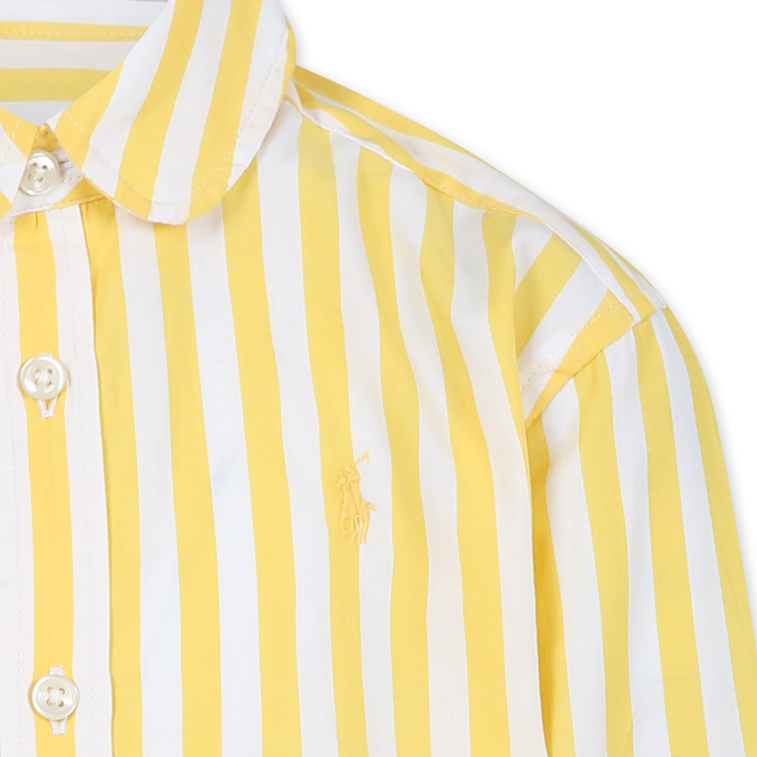 Polo Ralph Lauren Yellow Shirt For Boy With Horse In Yellow