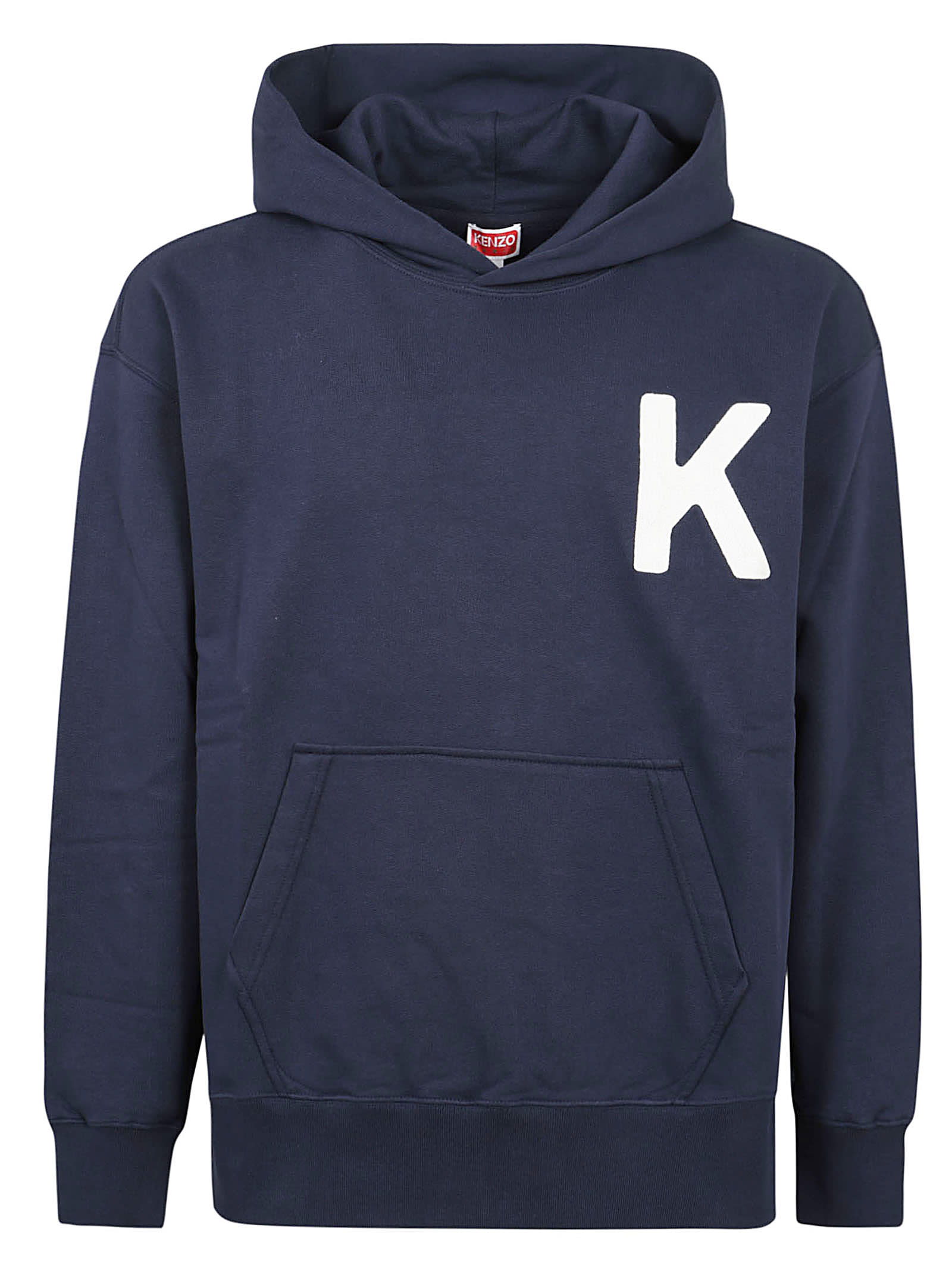 Shop Kenzo Lucky Tiger Oversize Hoodie In Midnight Blue