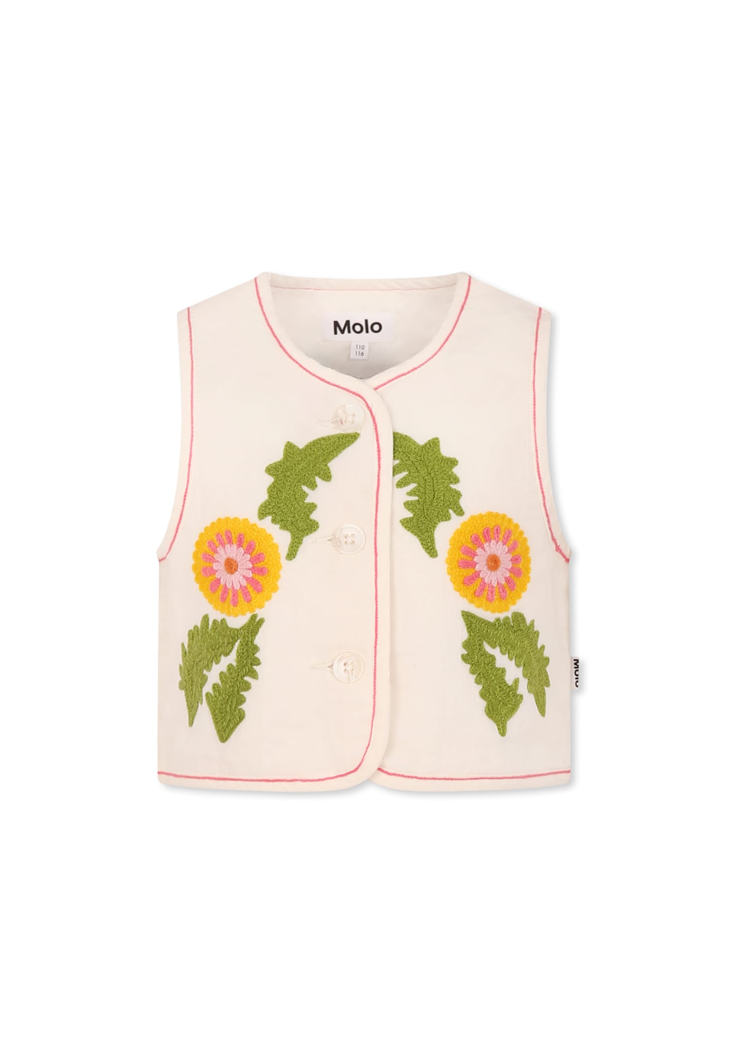 Molo Heather Gilet In Ivory