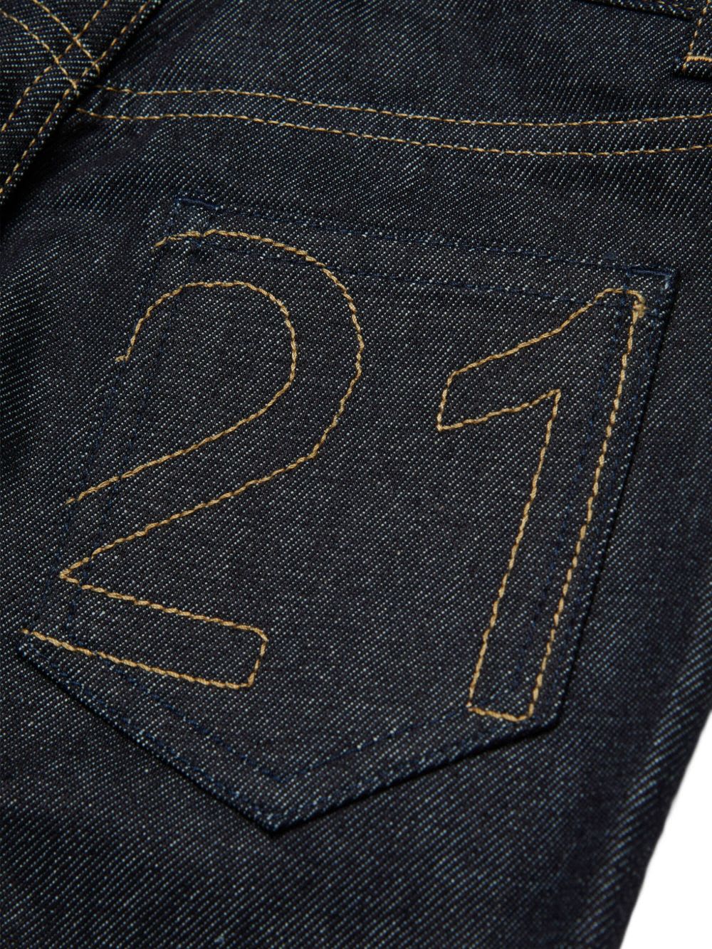 N°21 Nº21 Kids Embroidered Jeans In Black