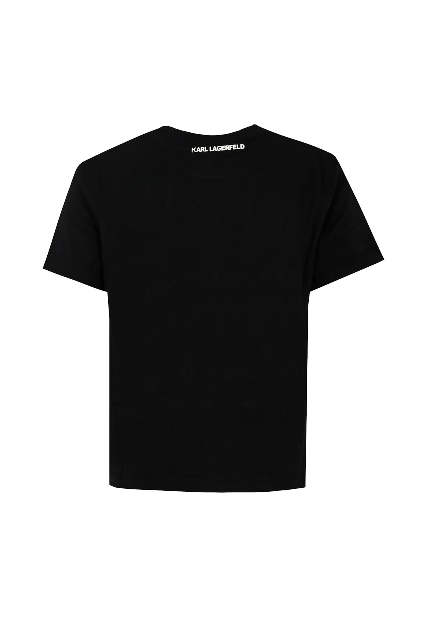 Karl Lagerfeld Black T-shirt For Boy With In Black