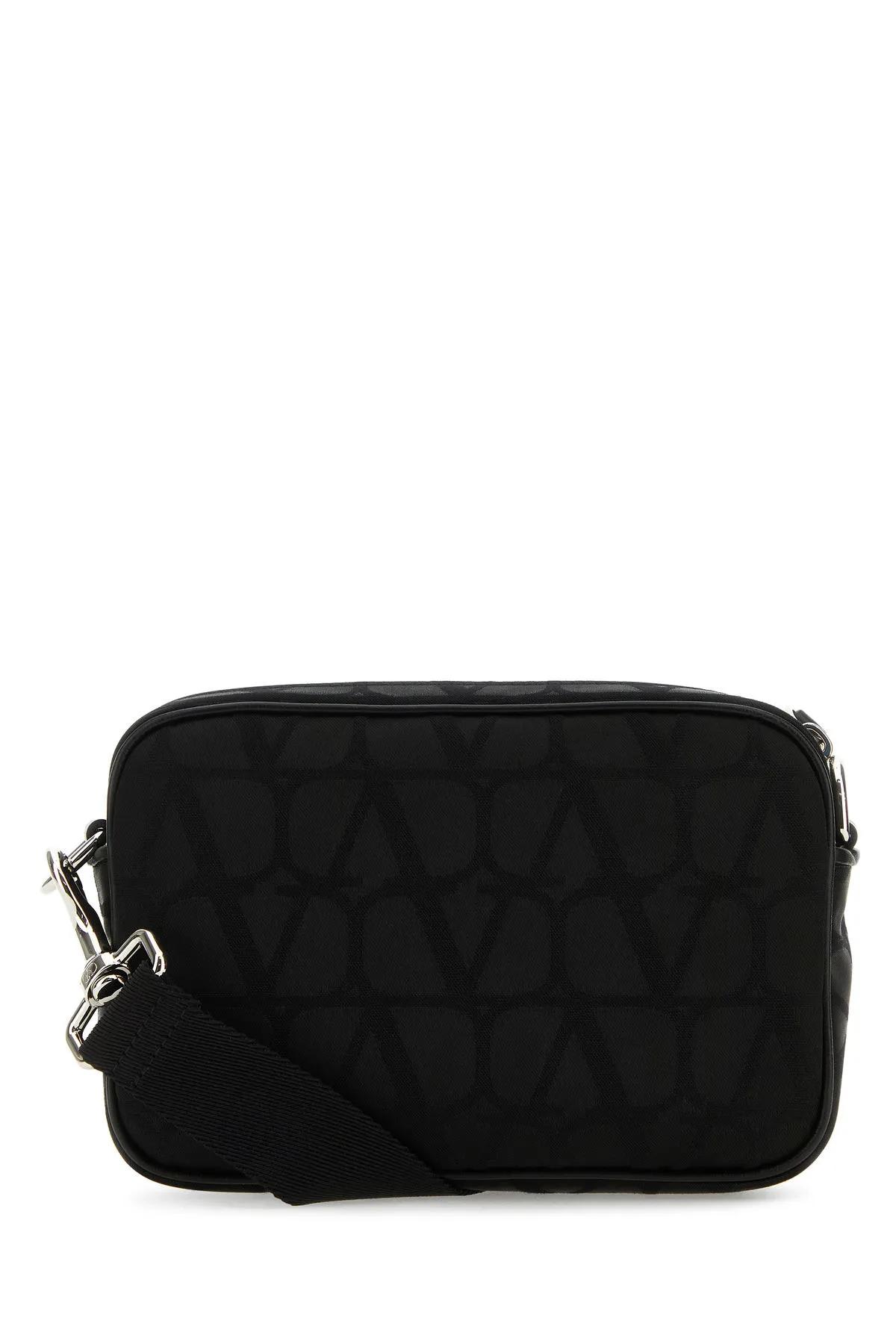 Shop Valentino Toile Iconographe Crossbody Bag In Black