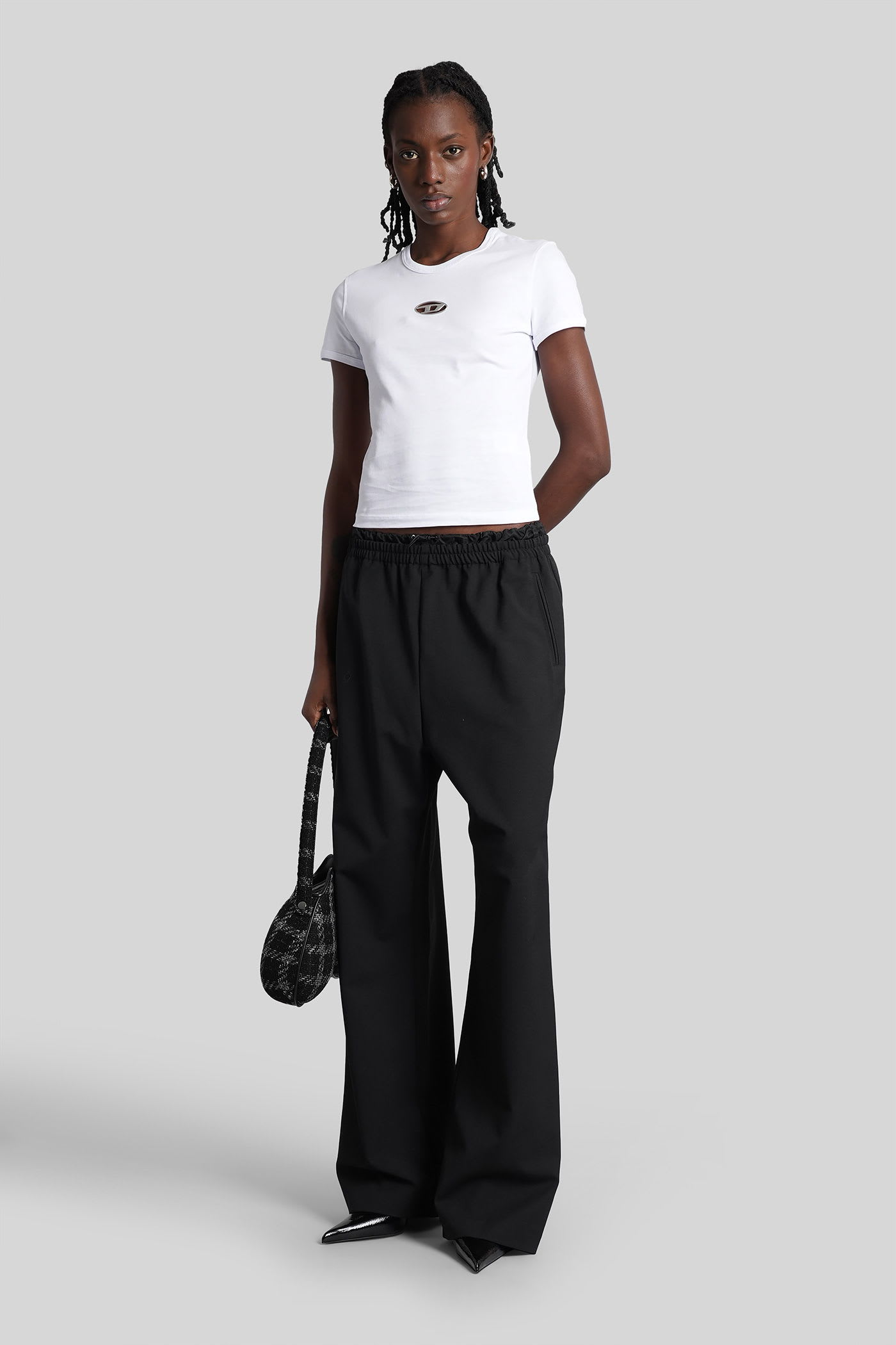 Diesel P-yrite Pants In Black Polyester In Black