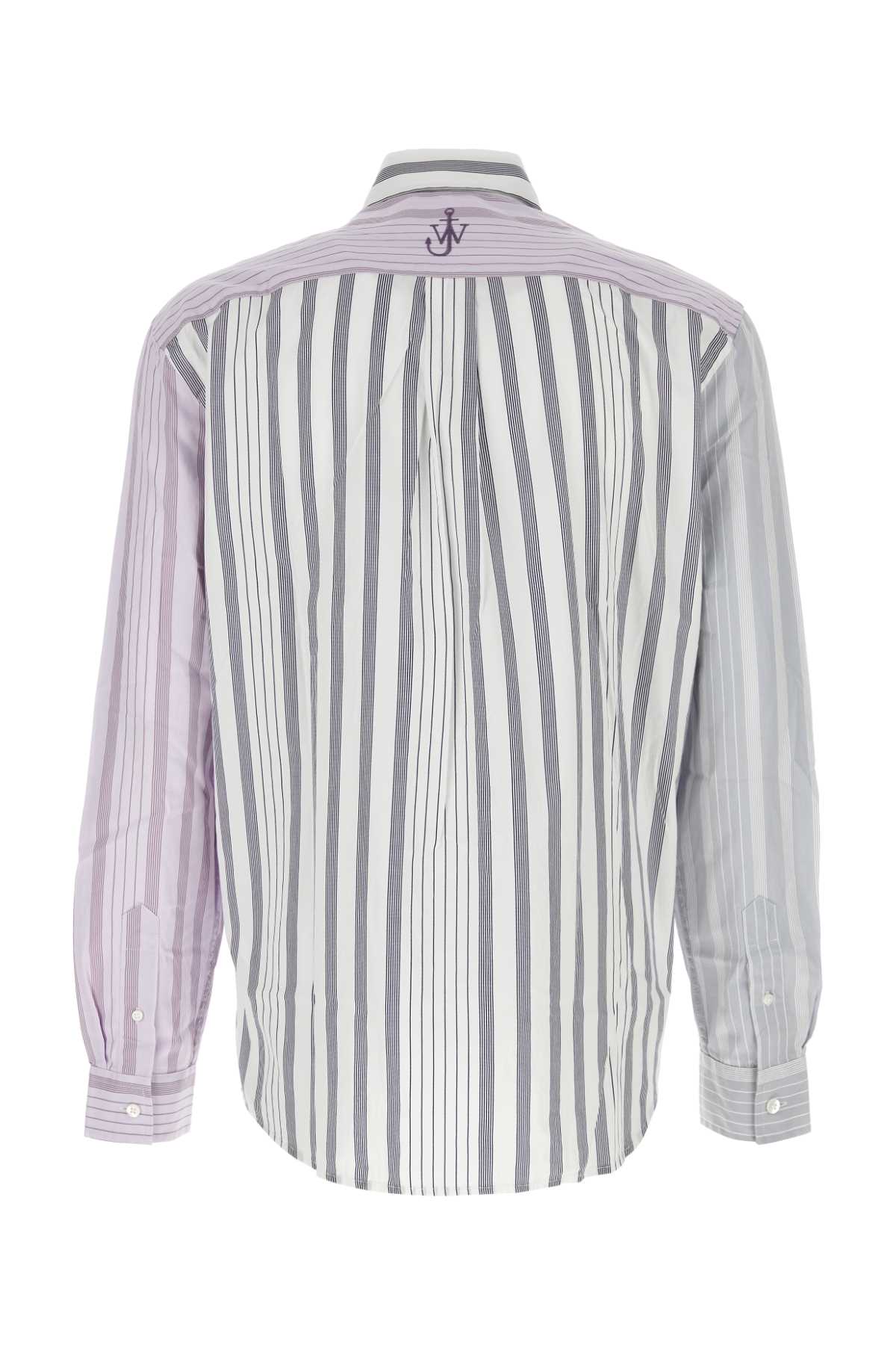 Shop Jw Anderson Embroidered Poplin Shirt In Multi