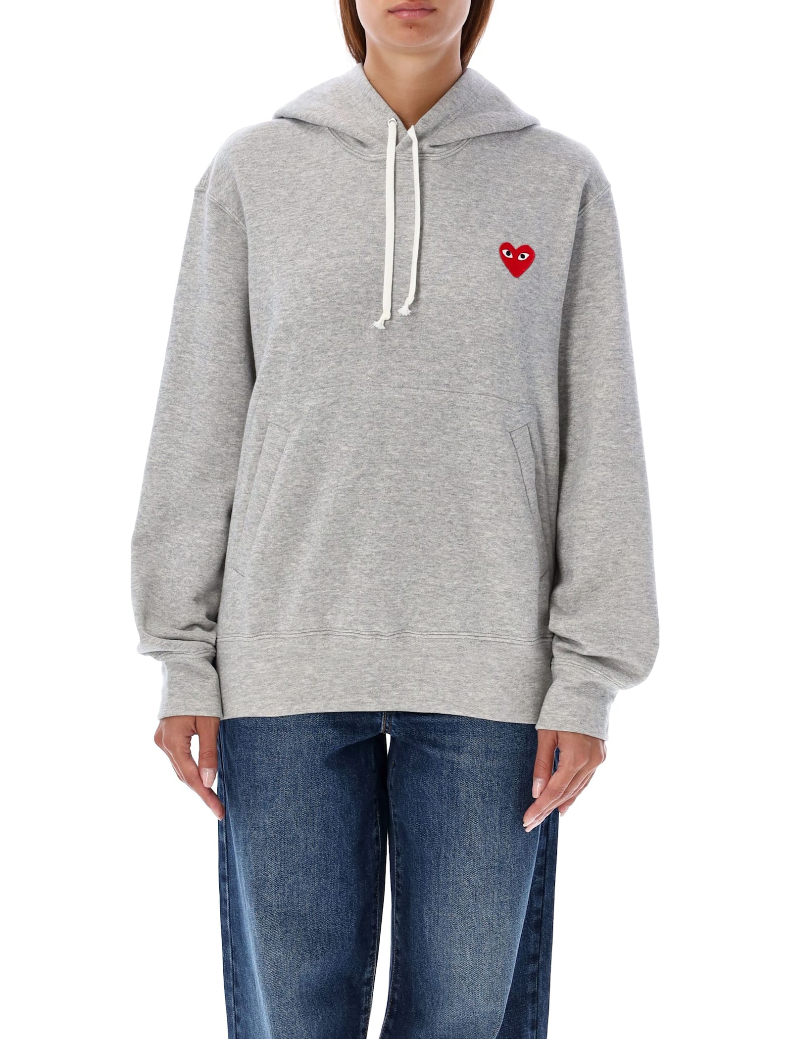 Comme des Garçons Play Red Heart Patch Hoodie