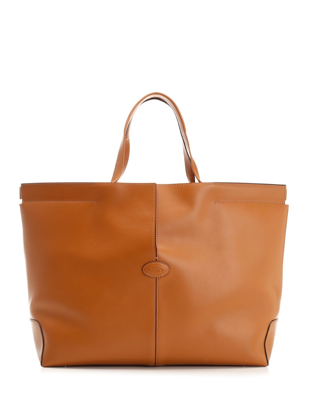 Shop Tod's Di Bag Folio Medium Tote In Brown