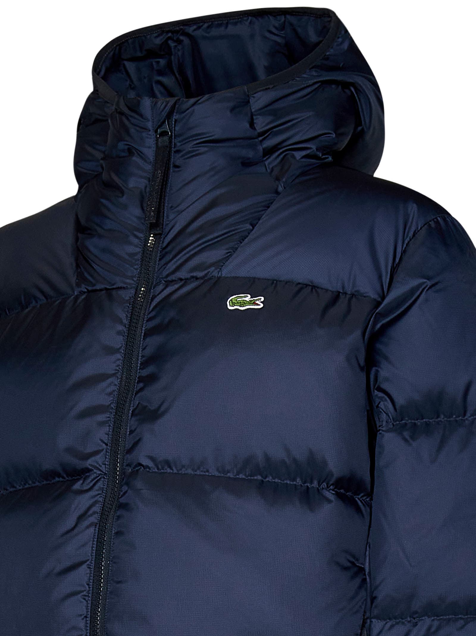 Shop Lacoste Down Jacket In Blue