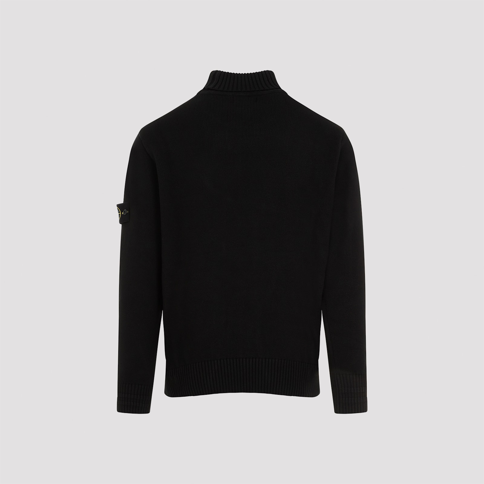 Shop Stone Island Cotton Pullover In Black