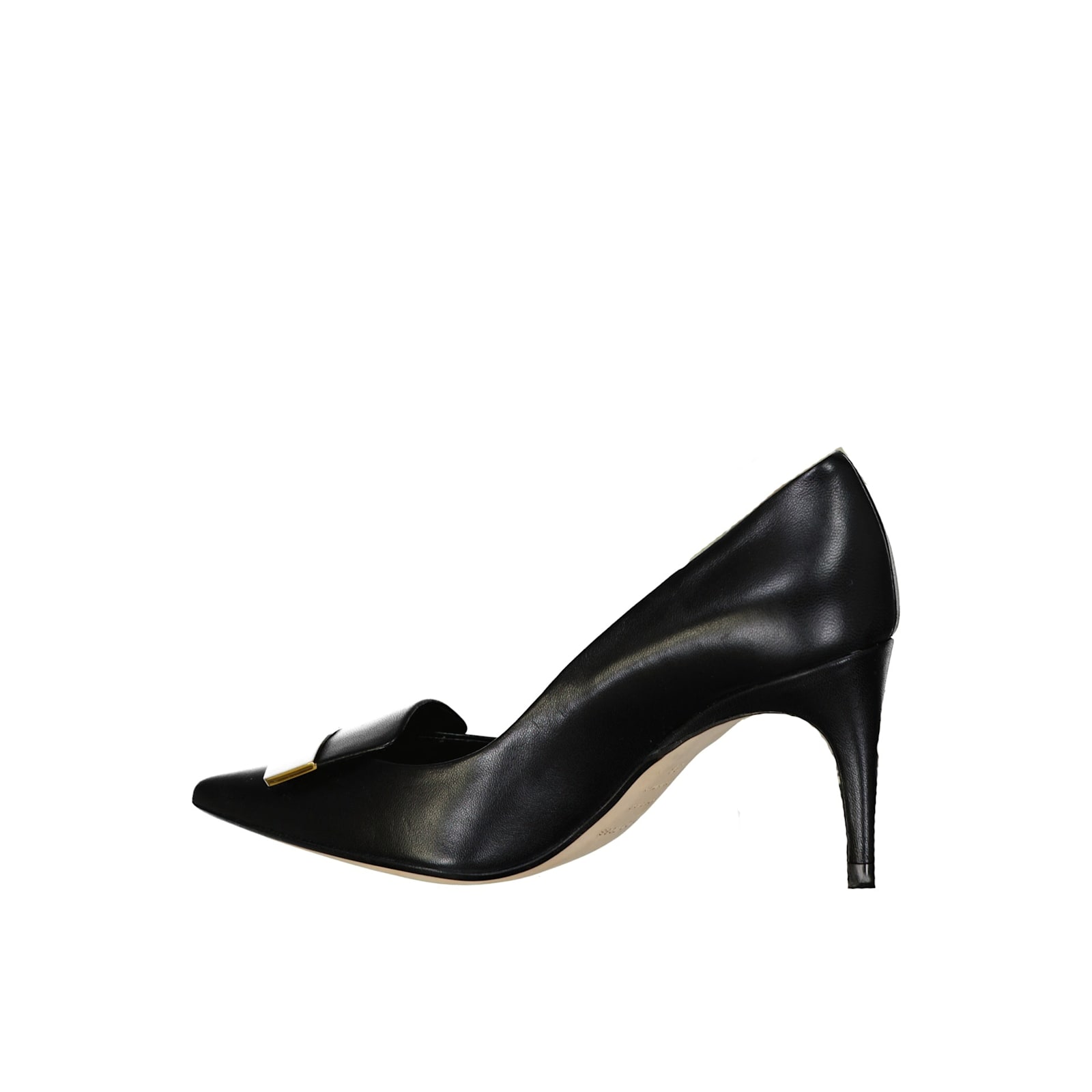 Sergio Rossi Sr1 Buckle Pointed High Heels In Black