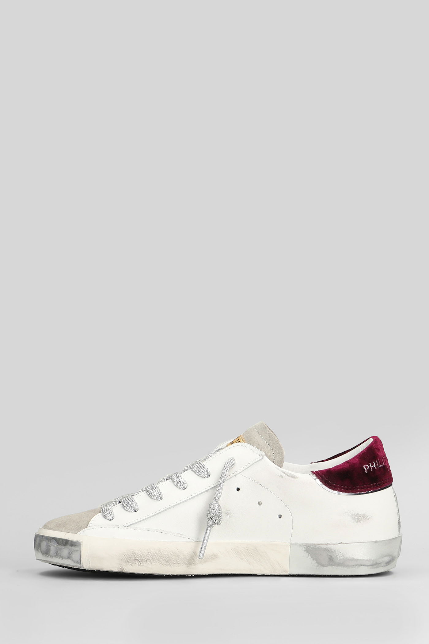 Philippe Model Sneaker Donna Prsx Low Bianco Nero In White