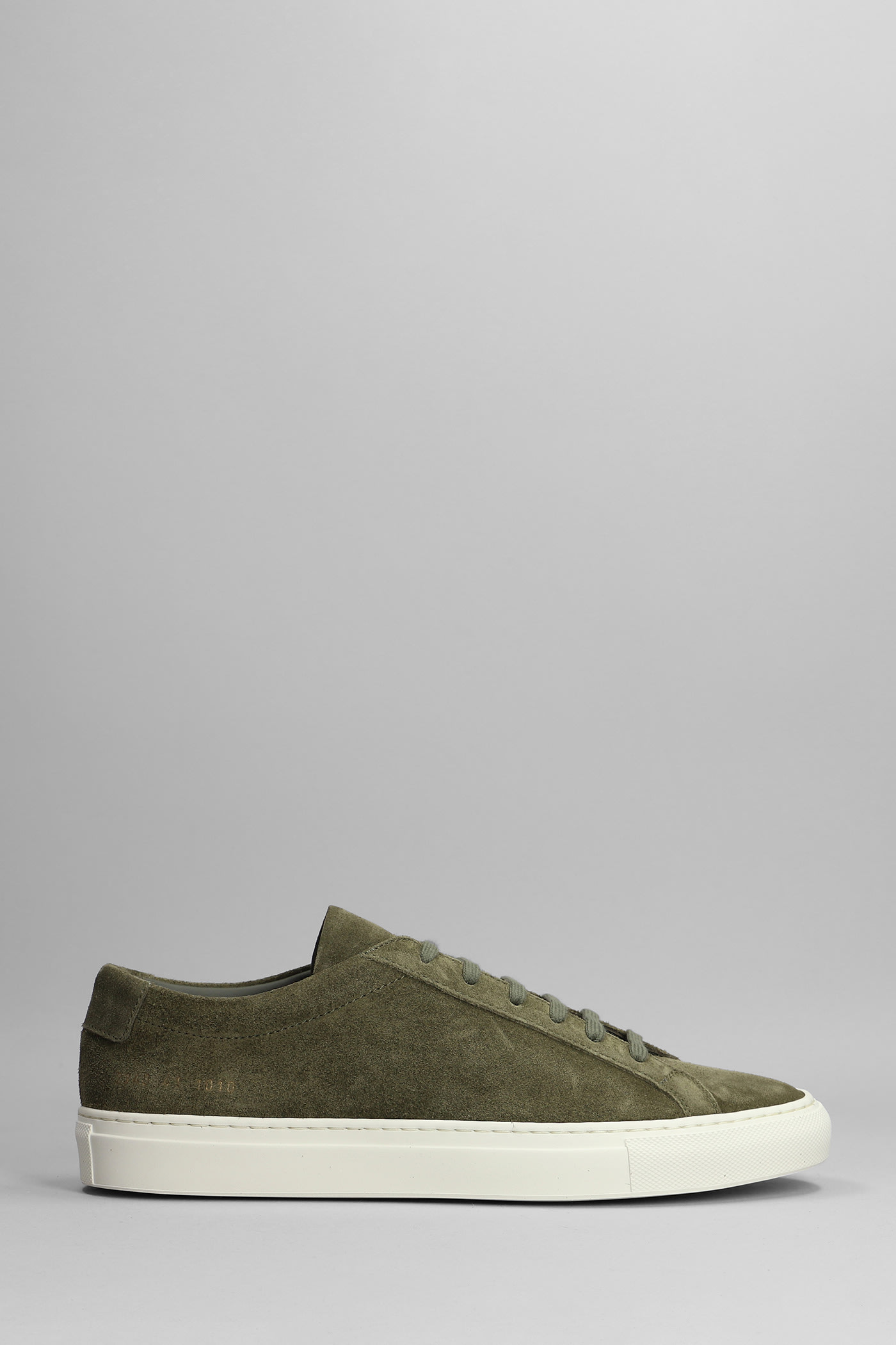 Common Projects Achilles Sneakers In Green Suede