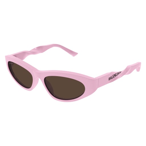 Shop Balenciaga Bb0207s Sunglasses In Pink Pink Brown