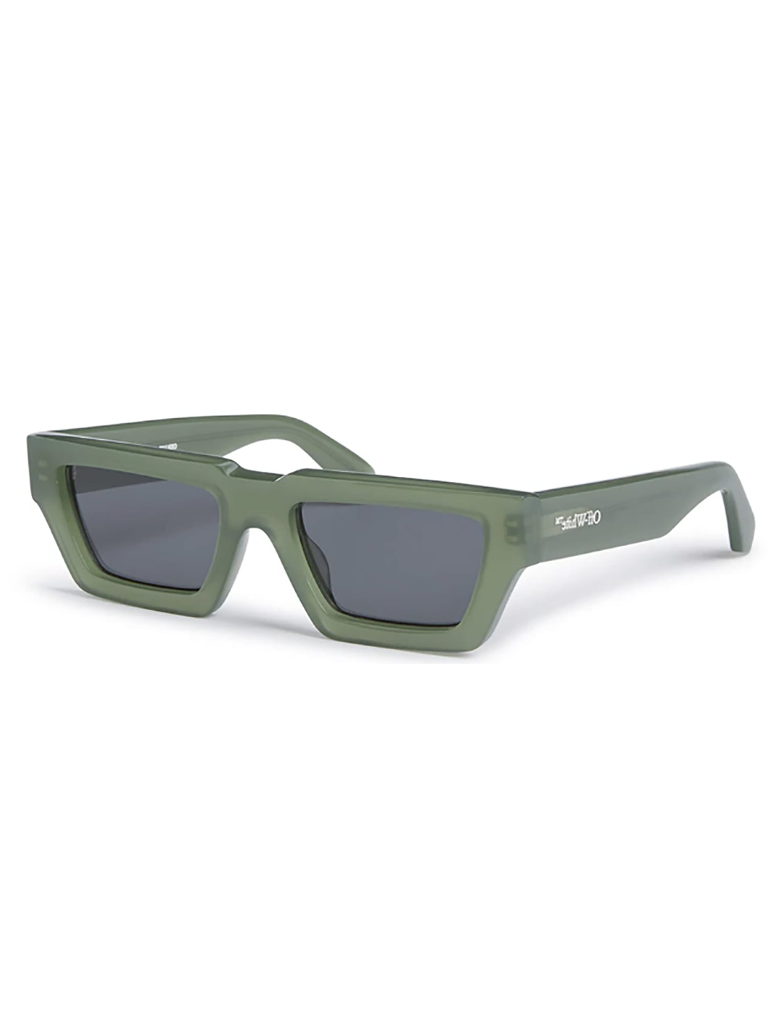 Shop Off-white Oeri129 Manchester Sunglasses In Sage Green