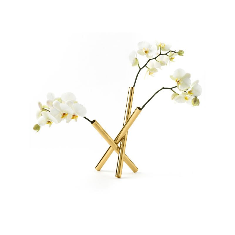 1961 Sticks - Flowers Pot Polished Brass