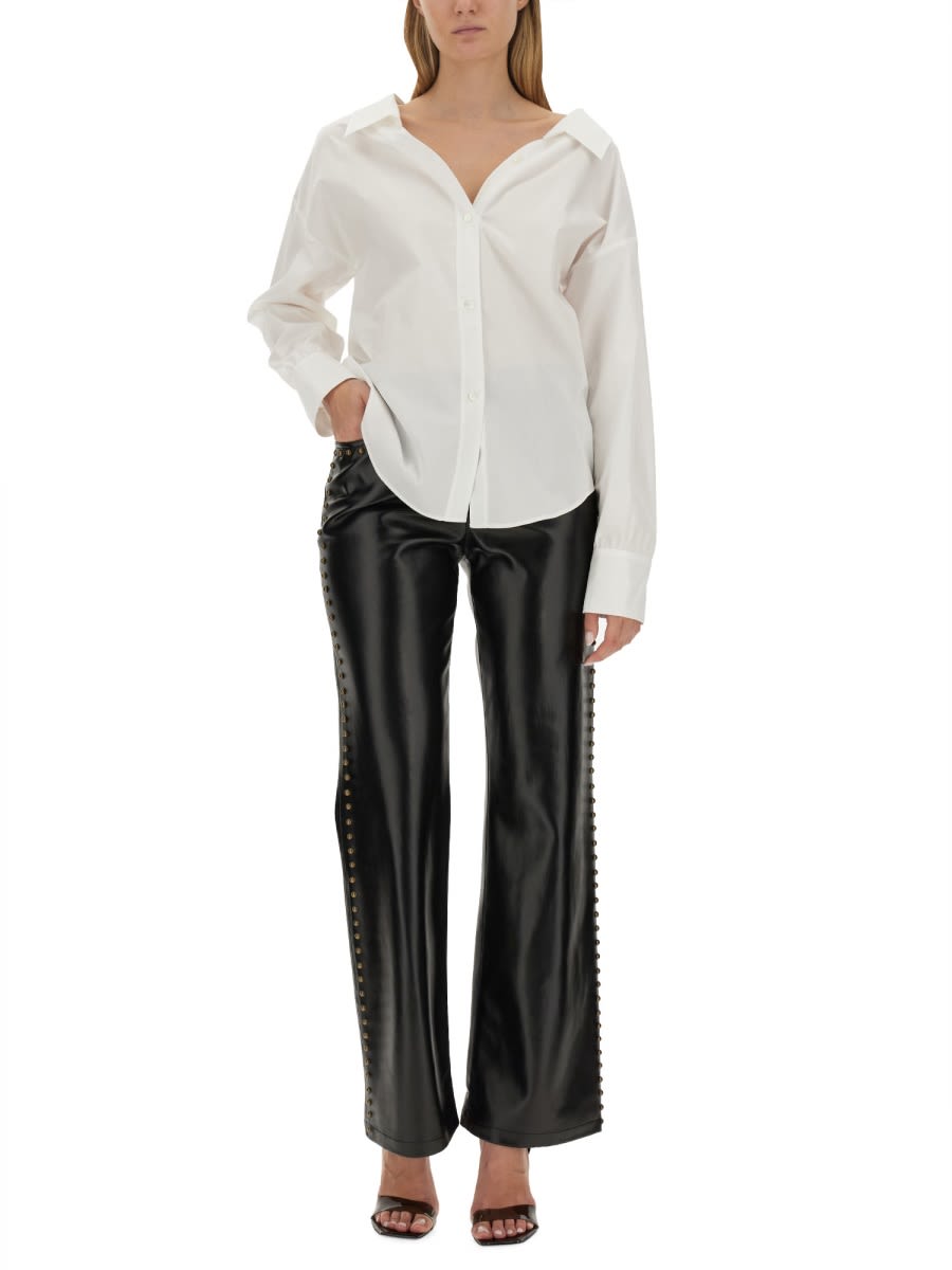 Shop M05ch1n0 Jeans Studded Pants In Black