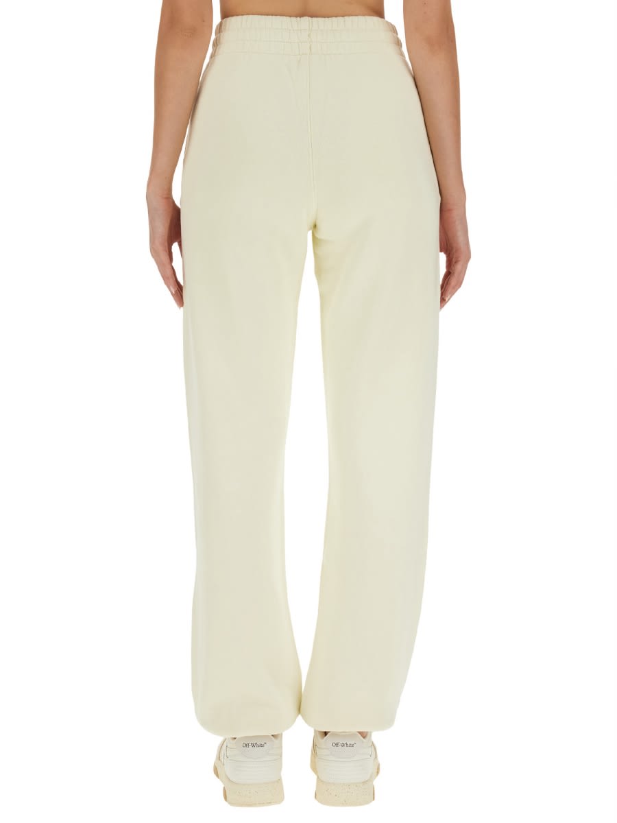 Shop Off-white Jogging Pants In Ivory