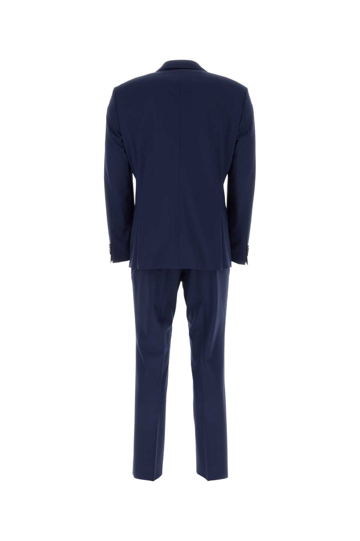 Hugo Boss Blue Stretch Wool Suit In Openblue