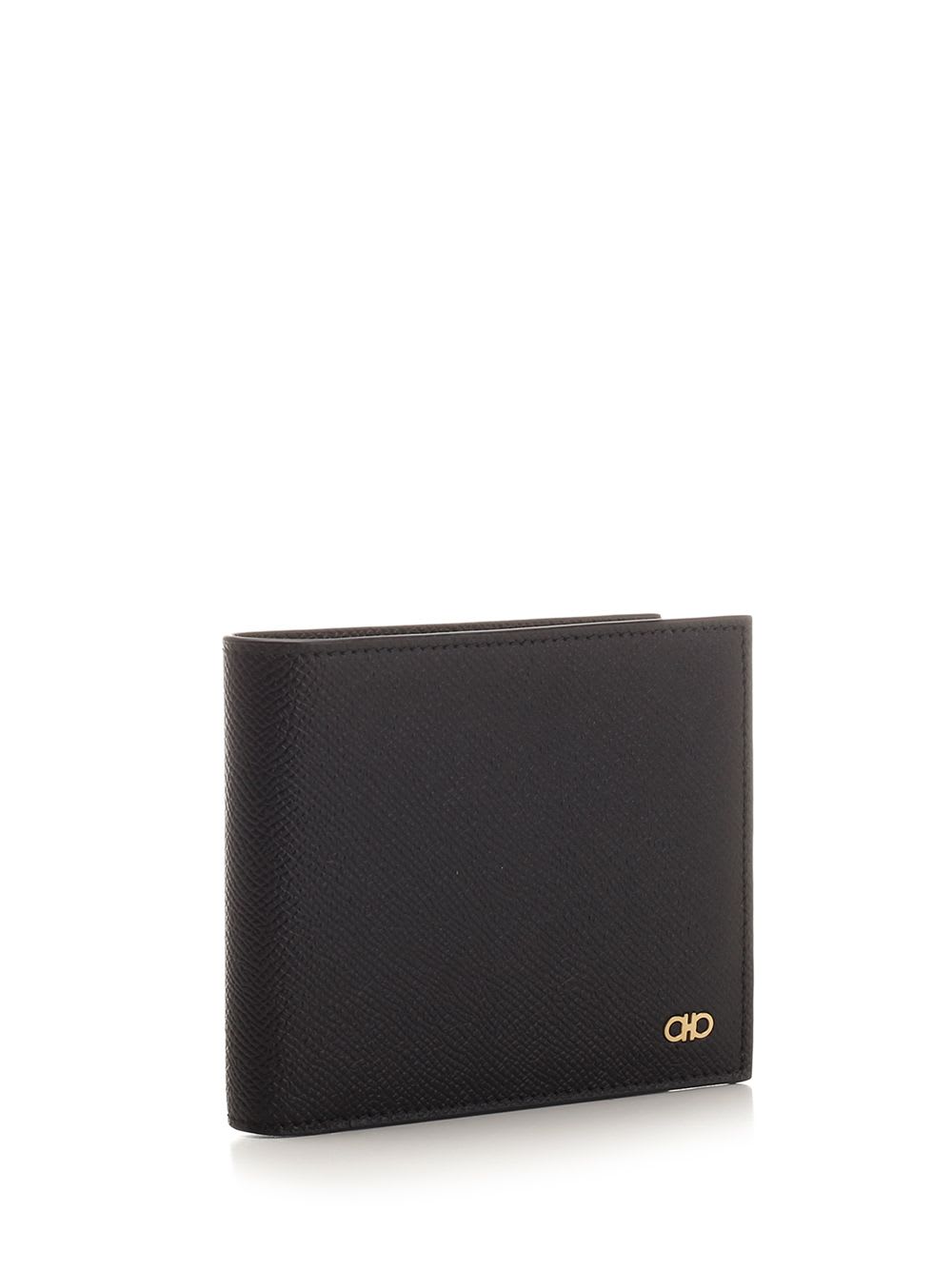 Shop Ferragamo Gancini Mini Wallet In Nero