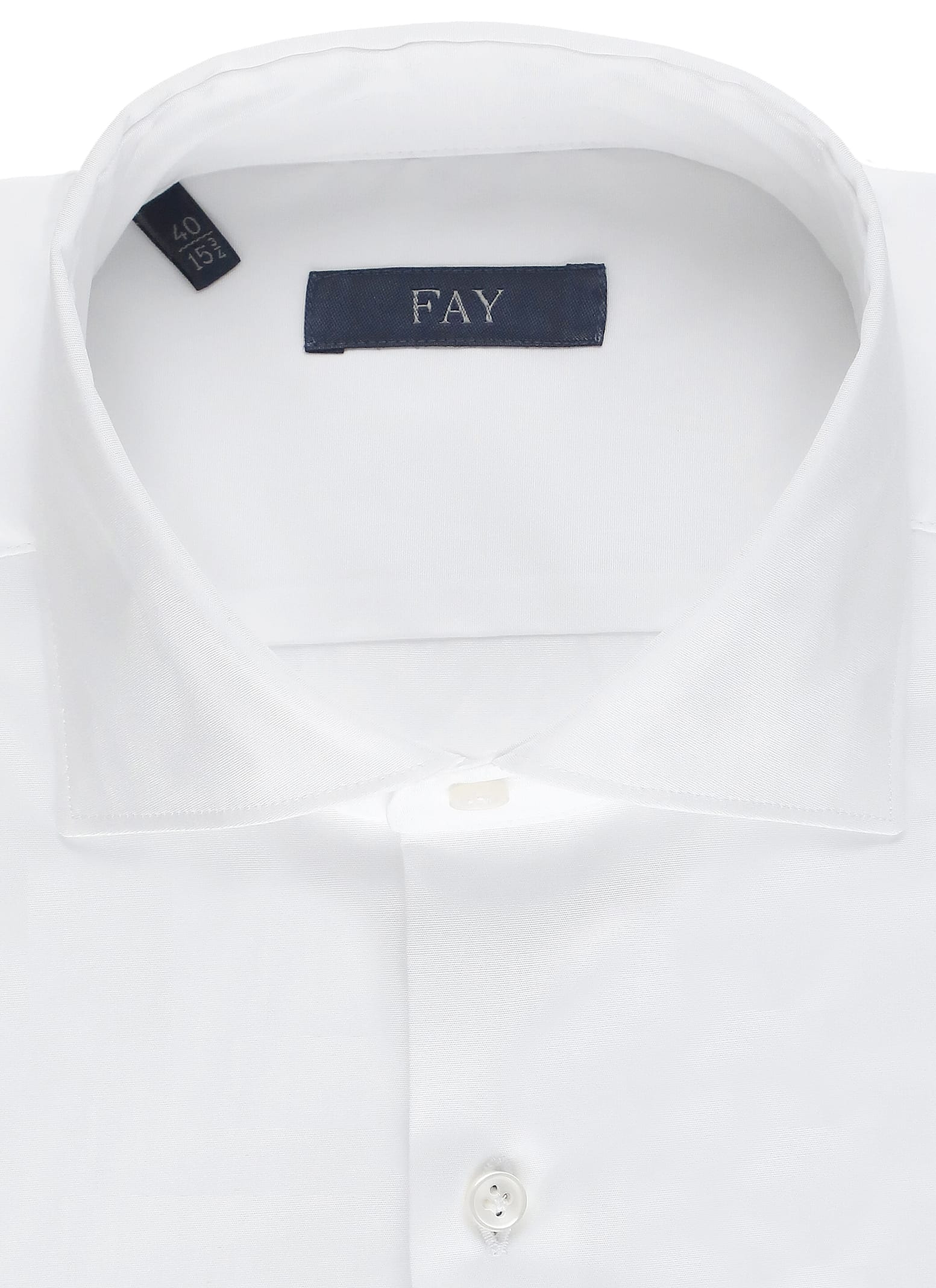 Shop Fay Cotton Shirt In White