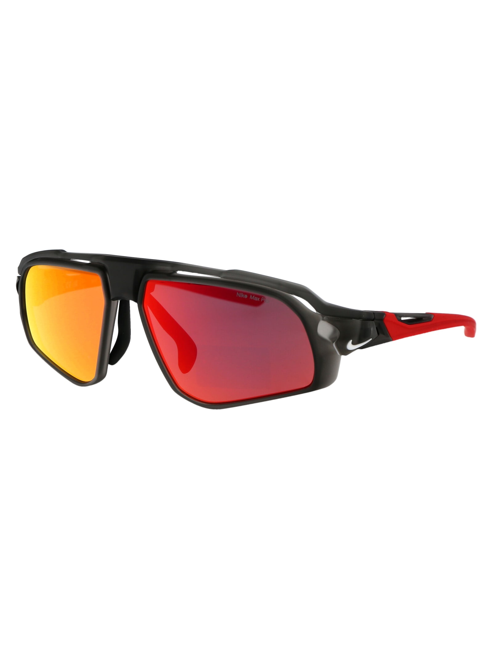 Nike Flyfree Biker-style Frame Sunglasses In Red