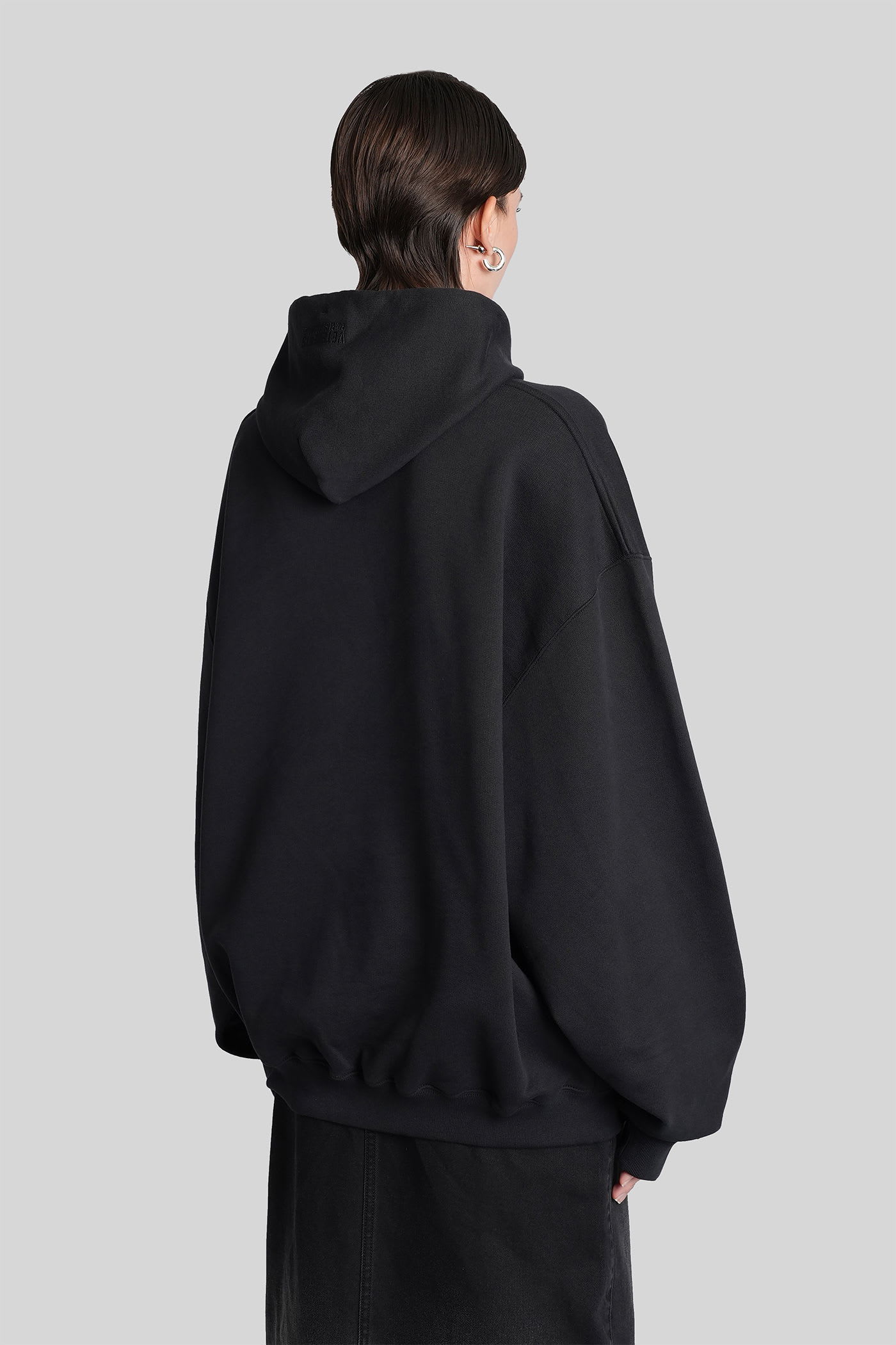 Vetements Sweatshirt In Black Cotton In Black