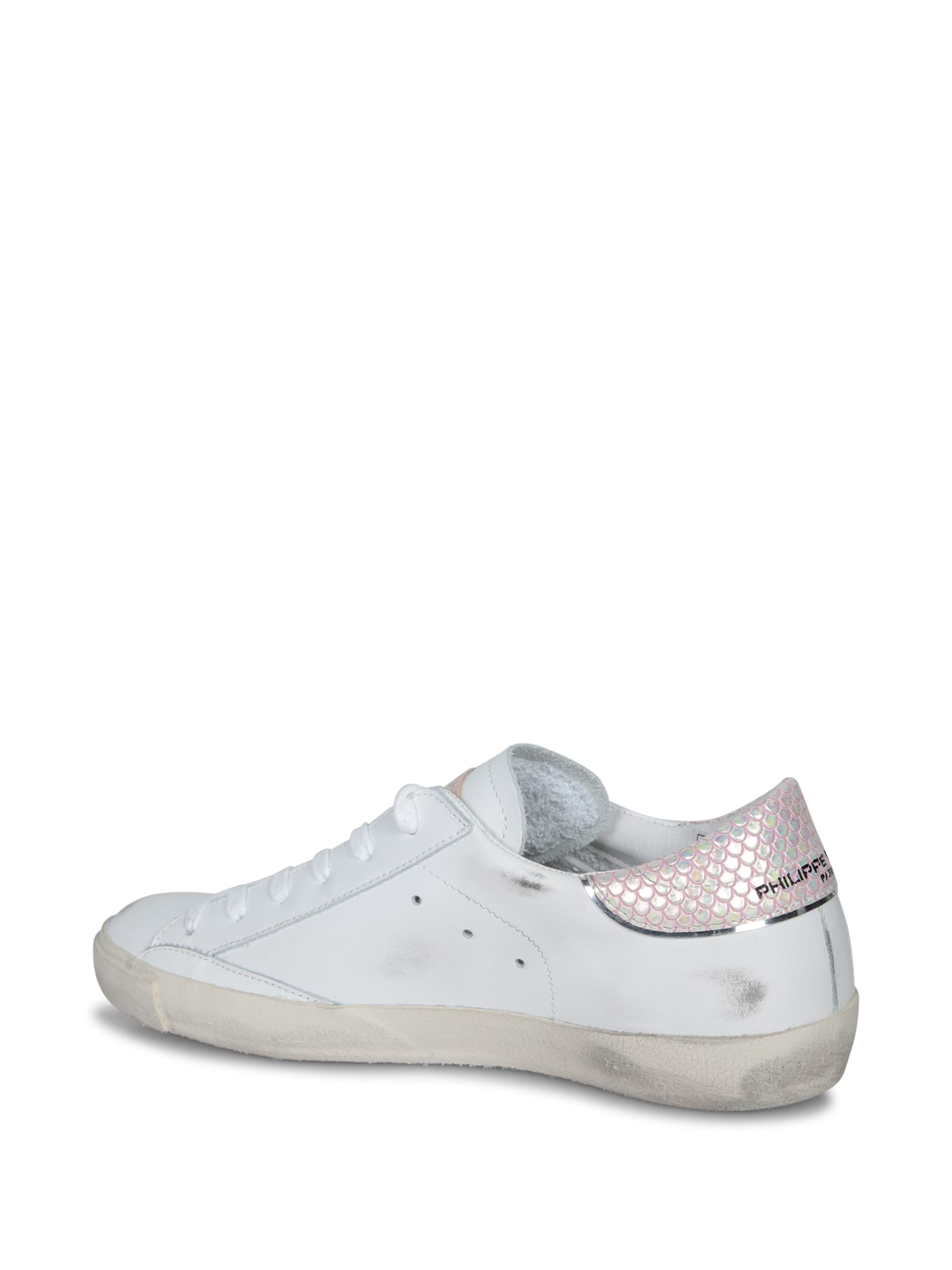 Philippe Model Prsx Low Sneakers In White Leather