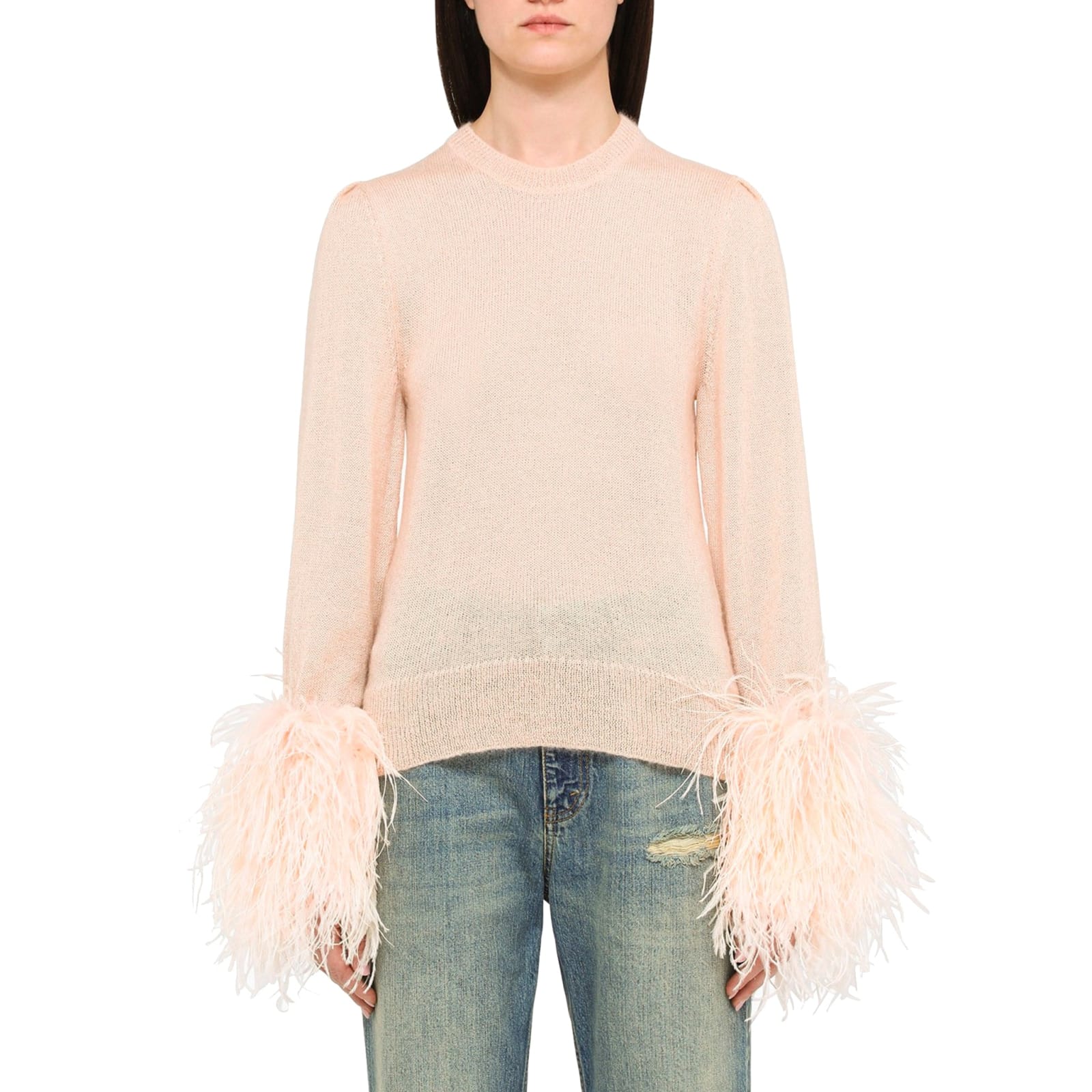 Gucci Wool Sweater Women In Pink