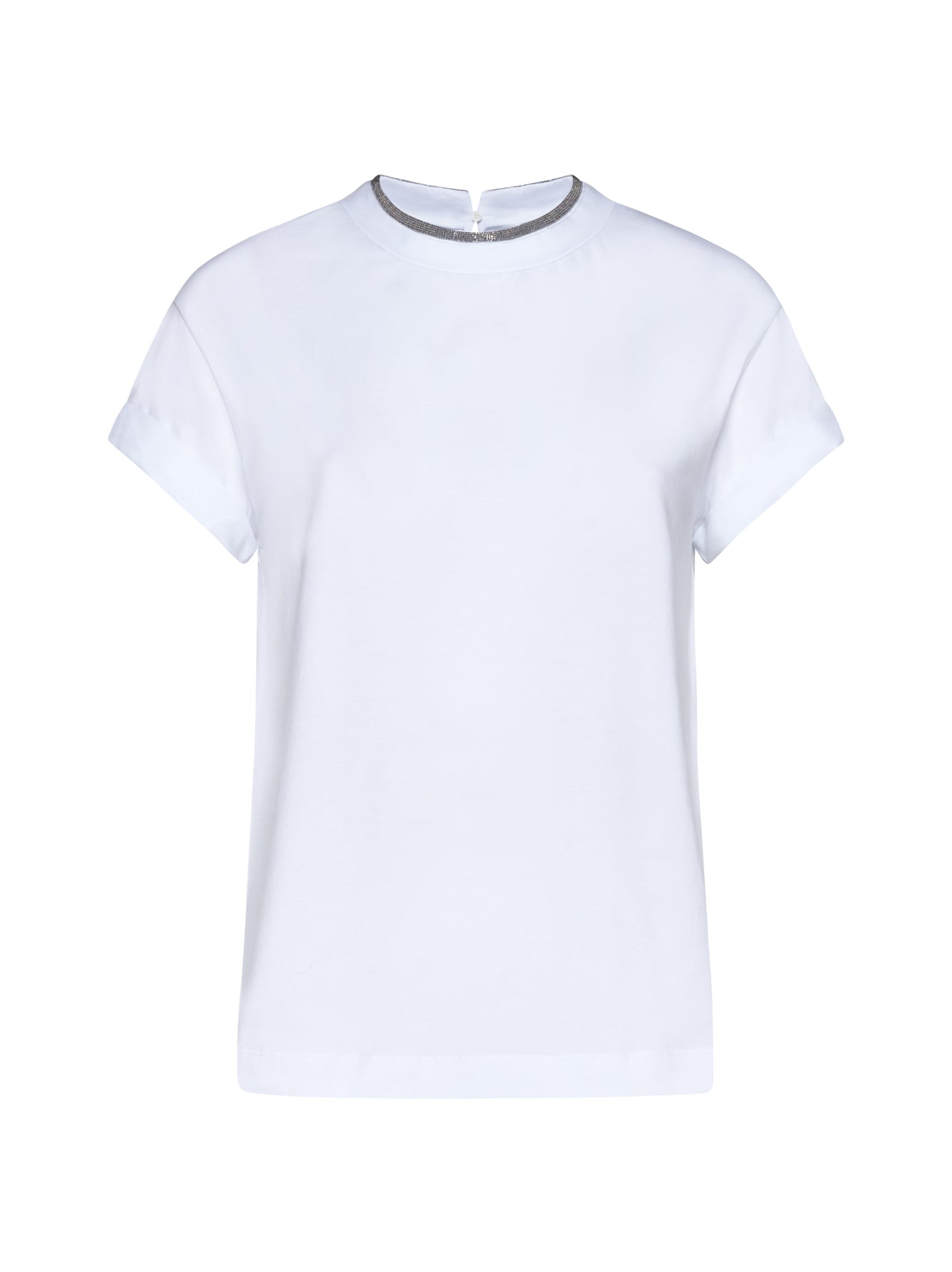 Shop Brunello Cucinelli T-shirt In White